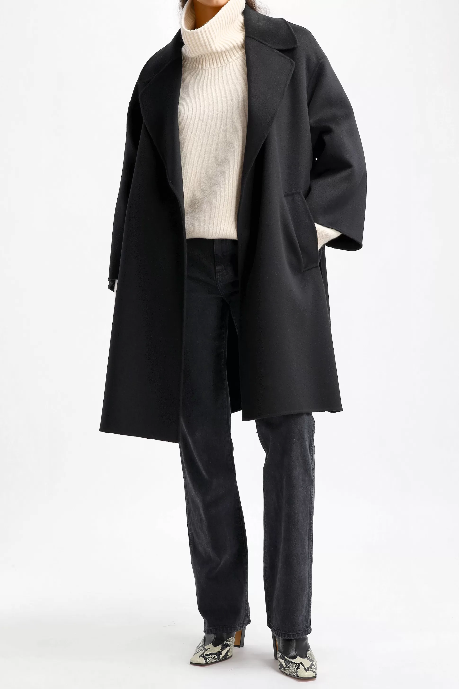 S Max Mara Manteaux^Manteau Africa En Noir