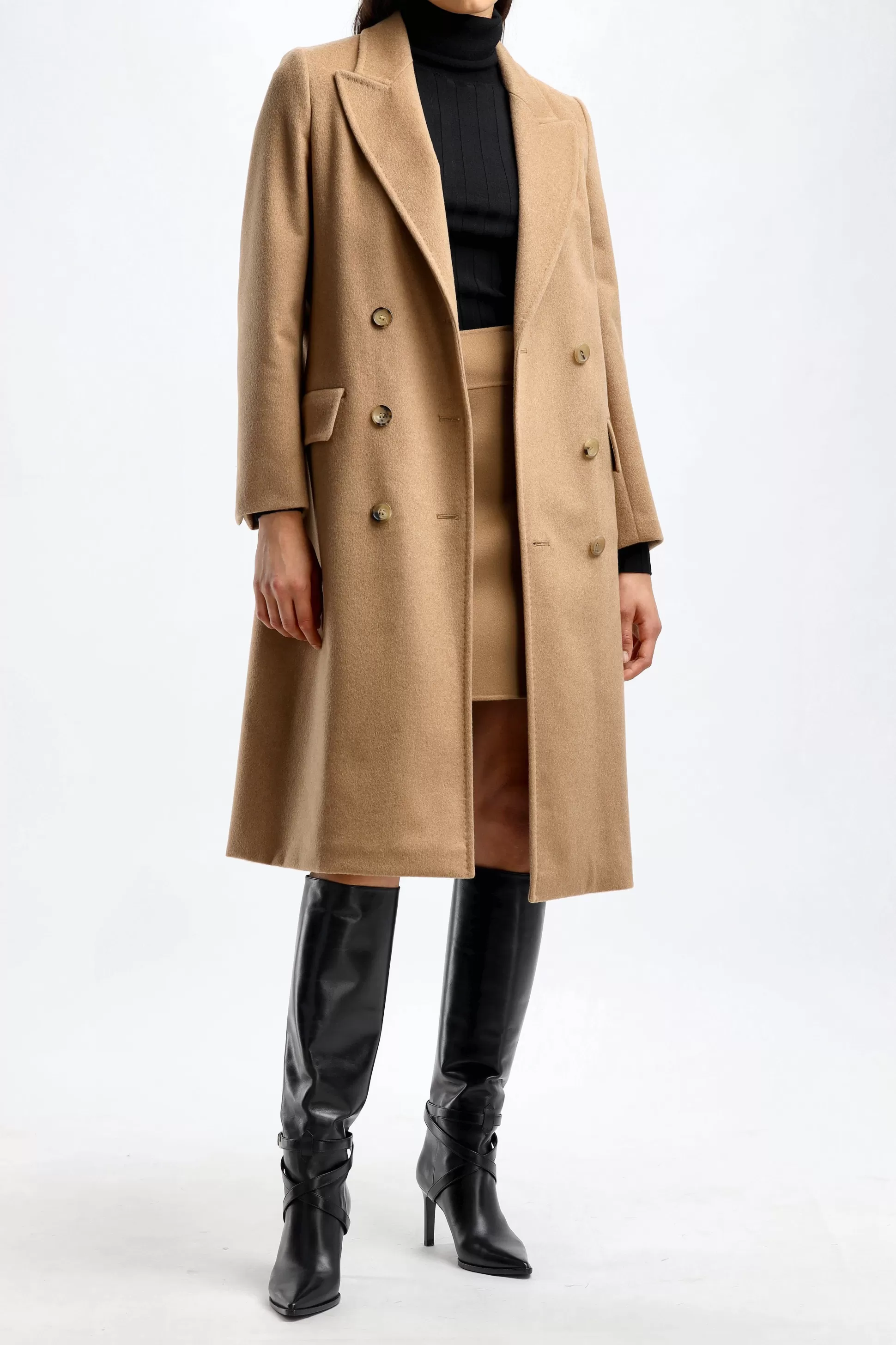 Max Mara Manteaux^Manteau Elmi En Beige