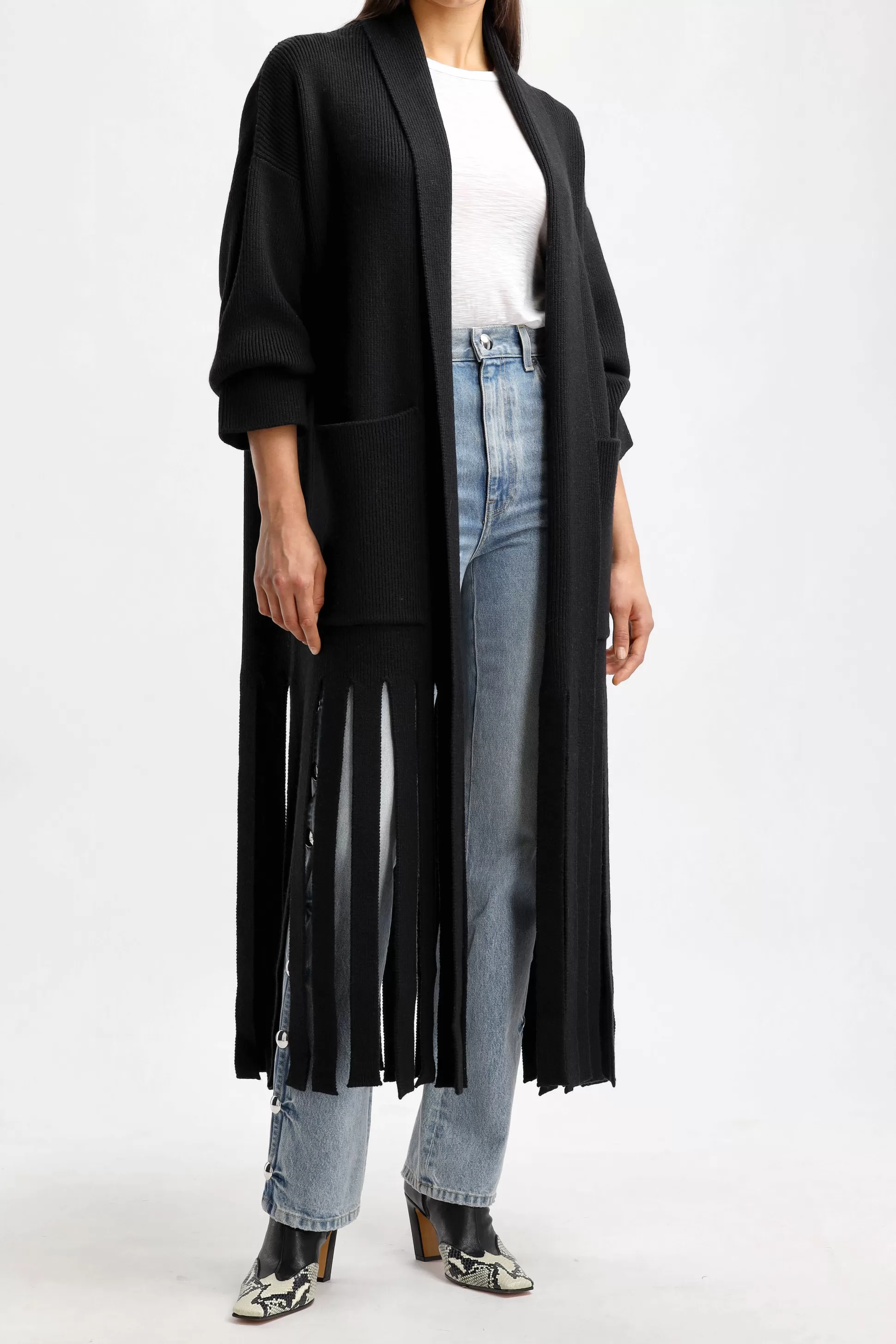 Alanui Vestes En Maille & Ponchos^Manteau Fair Winds En Noir