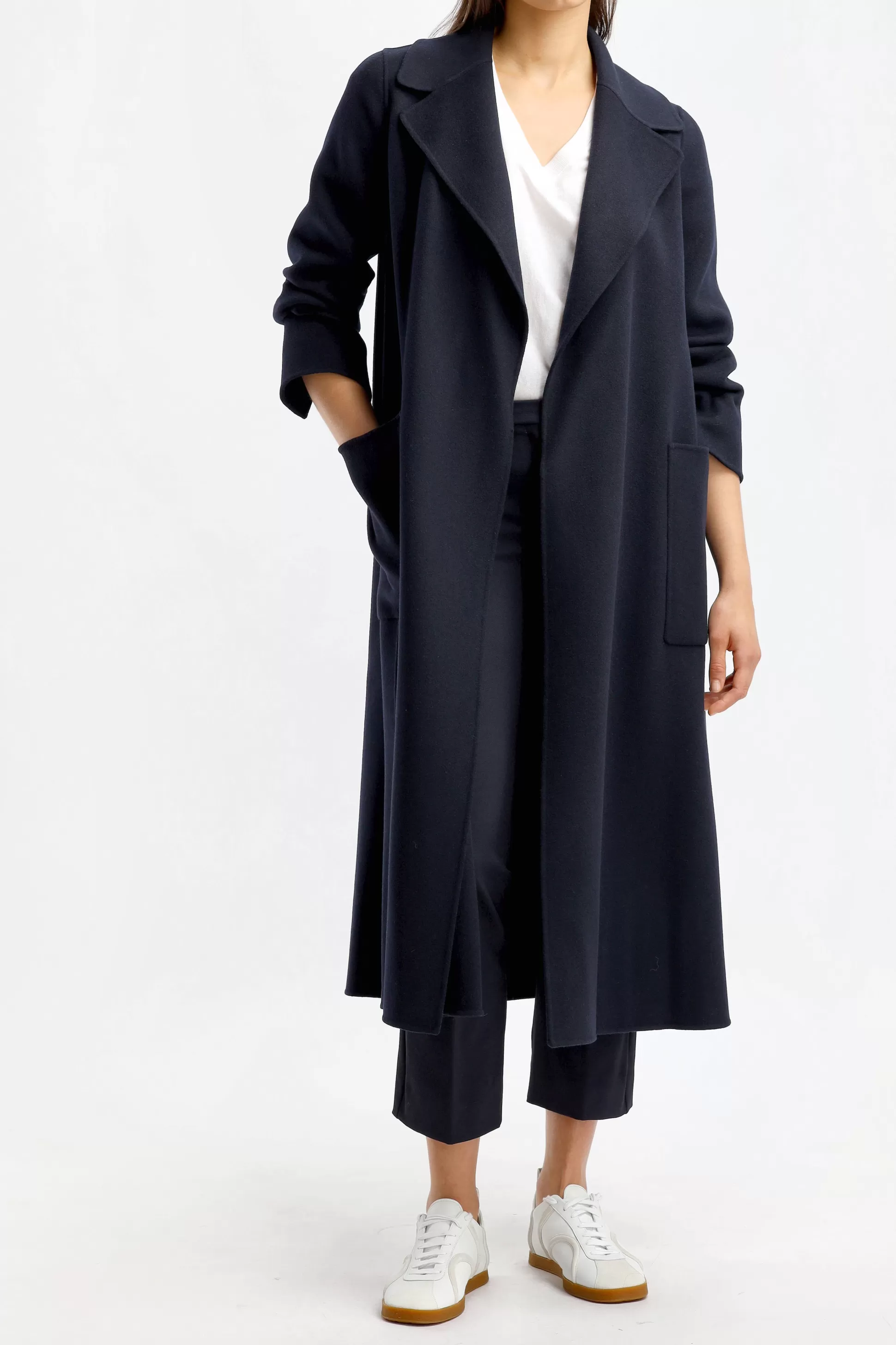 S Max Mara Manteaux^Manteau Paolore En Bleu Nuit