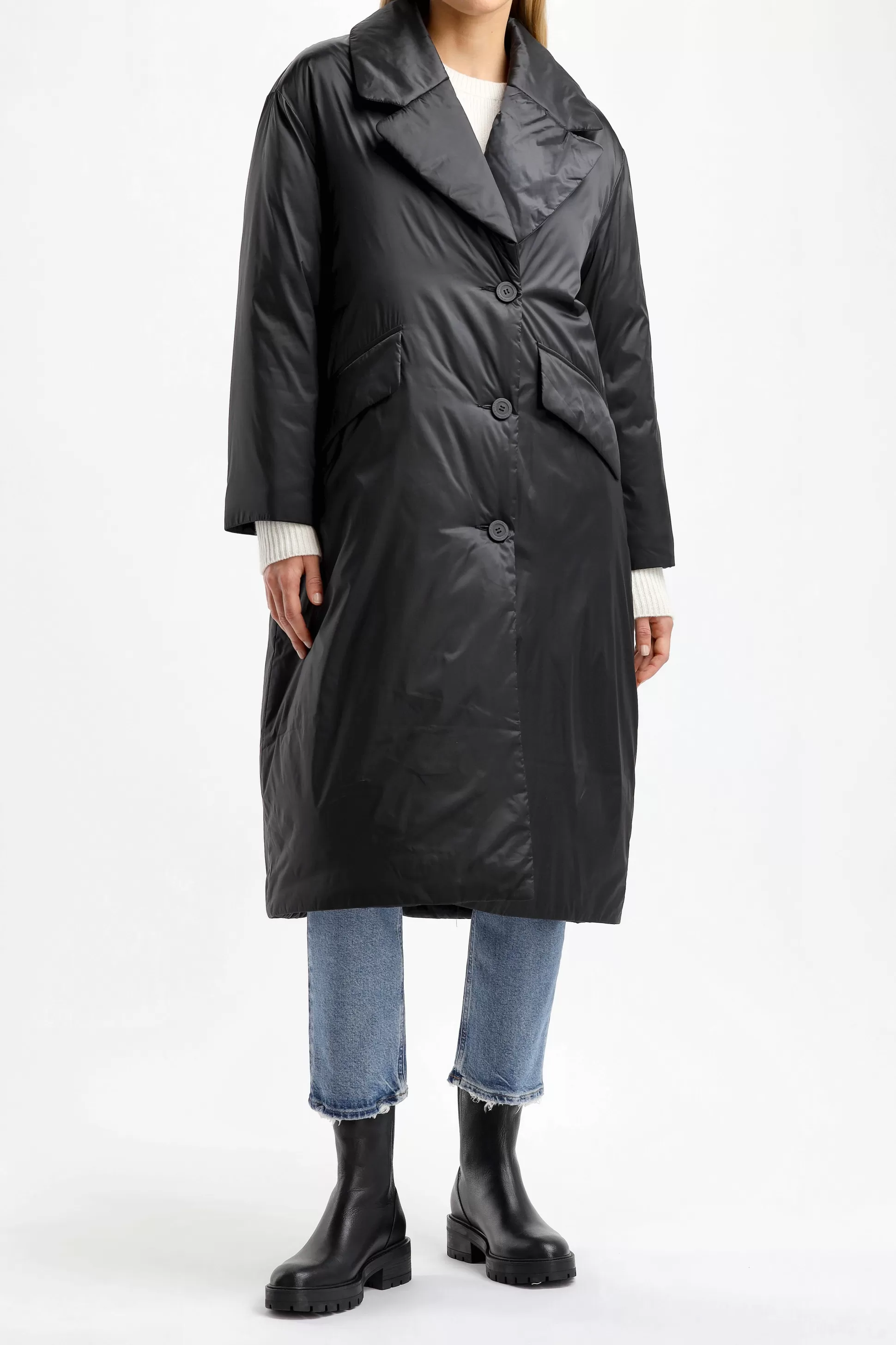 Ahirain Manteaux^Manteau Techno Rain En Noir