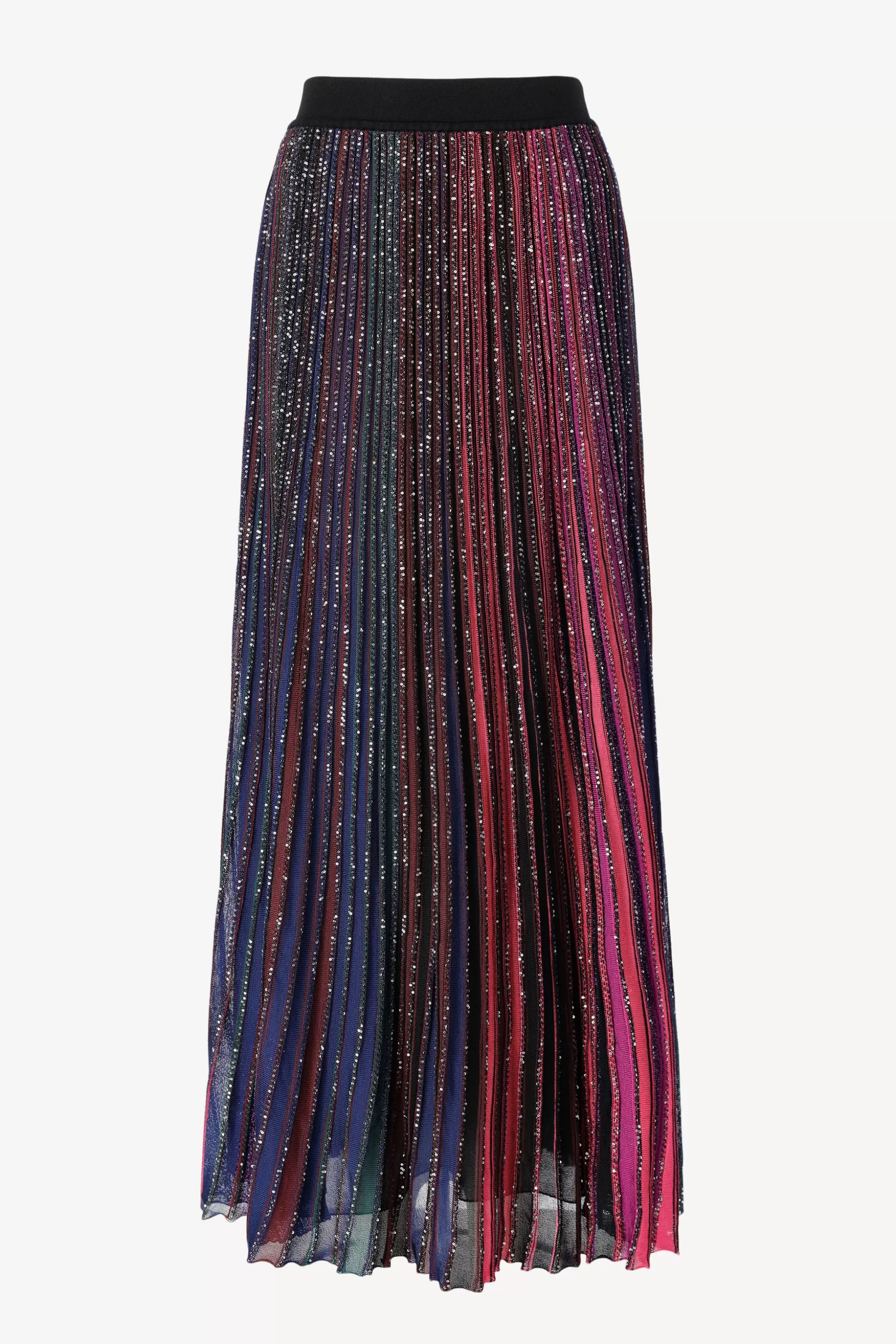 Missoni Jupes^Maxi Jupe En Noir/Viola