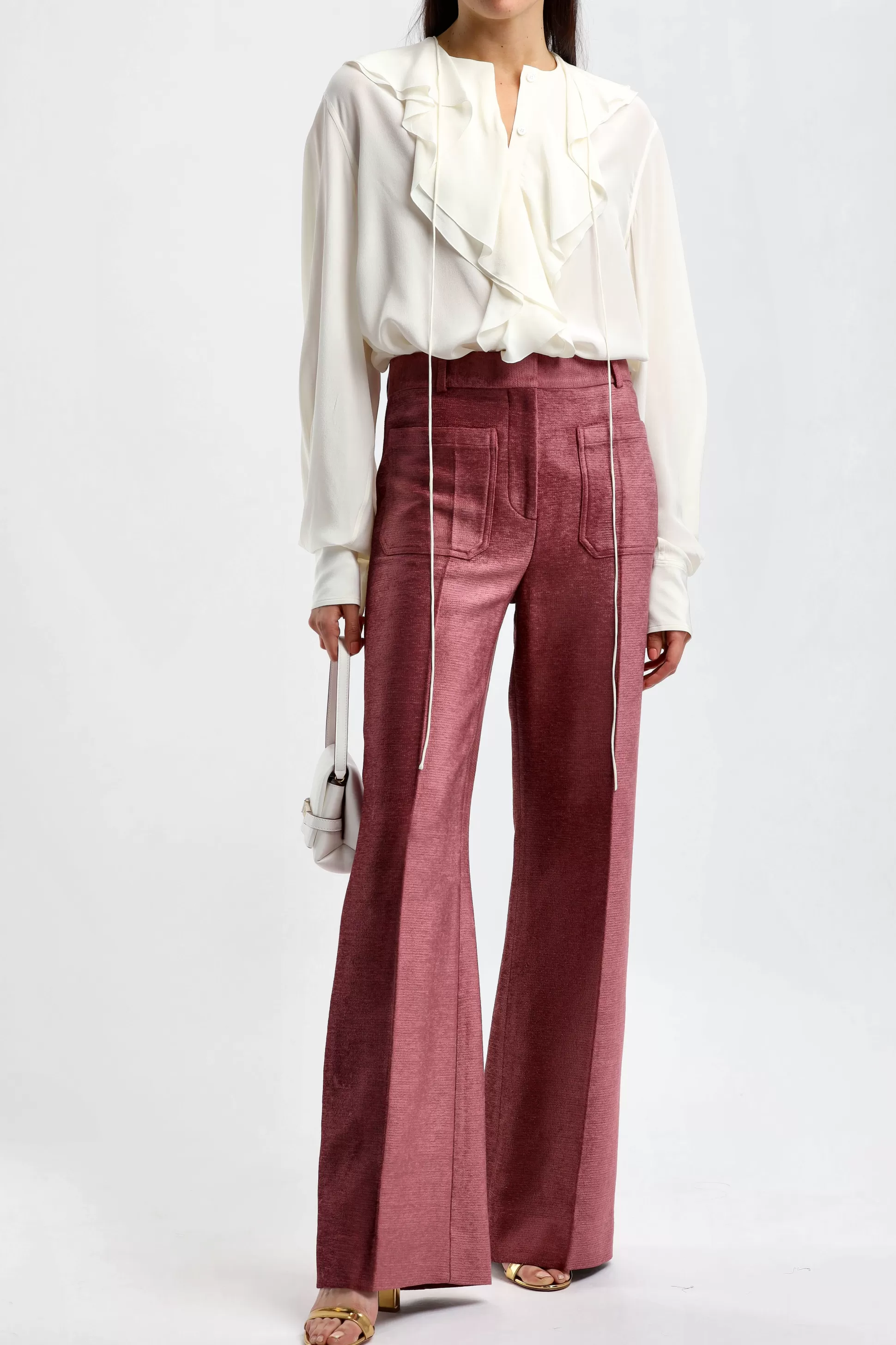 Victoria Beckham Pantalons & Jumpsuits^Pantalon Alina En Prune