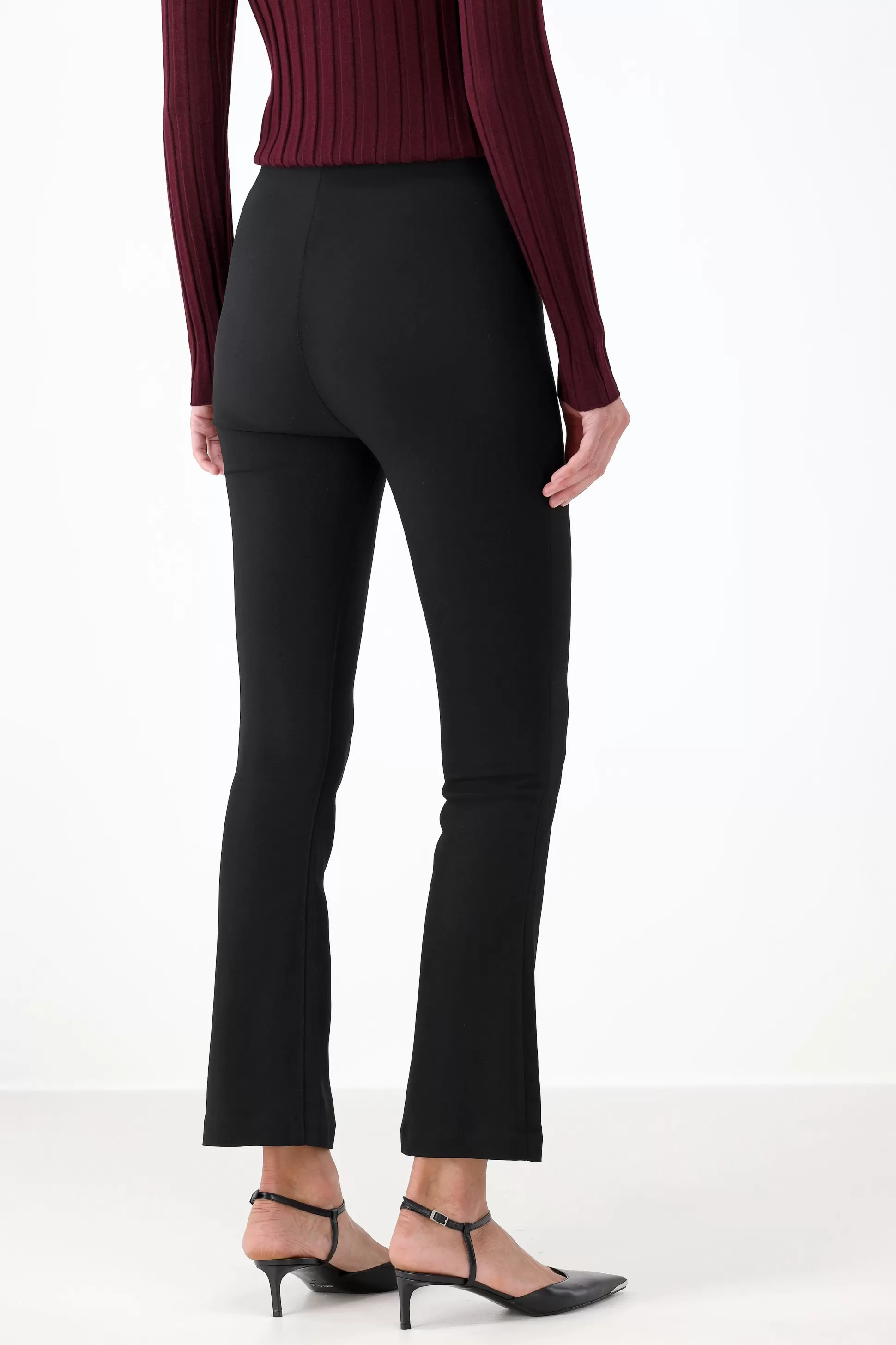 SPRWMN Pantalons & Jumpsuits^Pantalon Ankle Flare En Noir