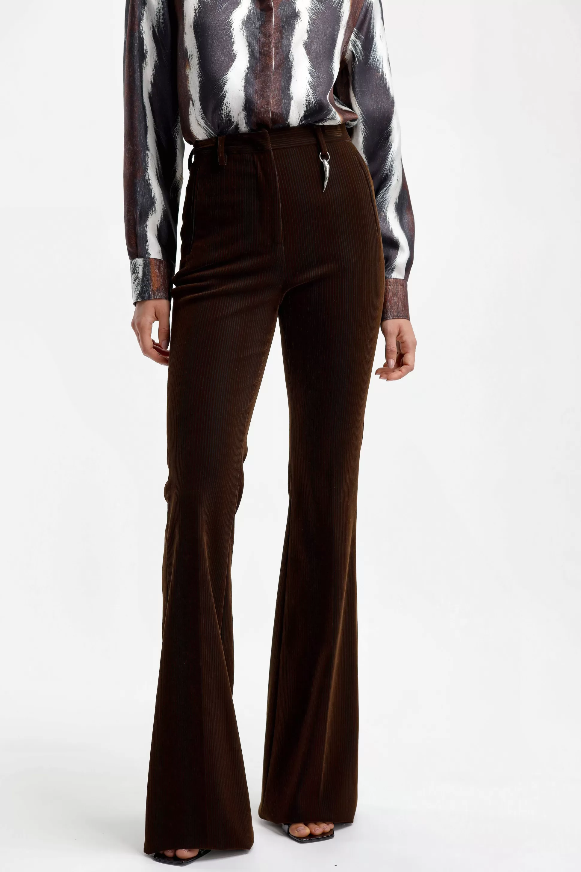 Roberto Cavalli Pantalons & Jumpsuits^Pantalon Bootcut En Marron