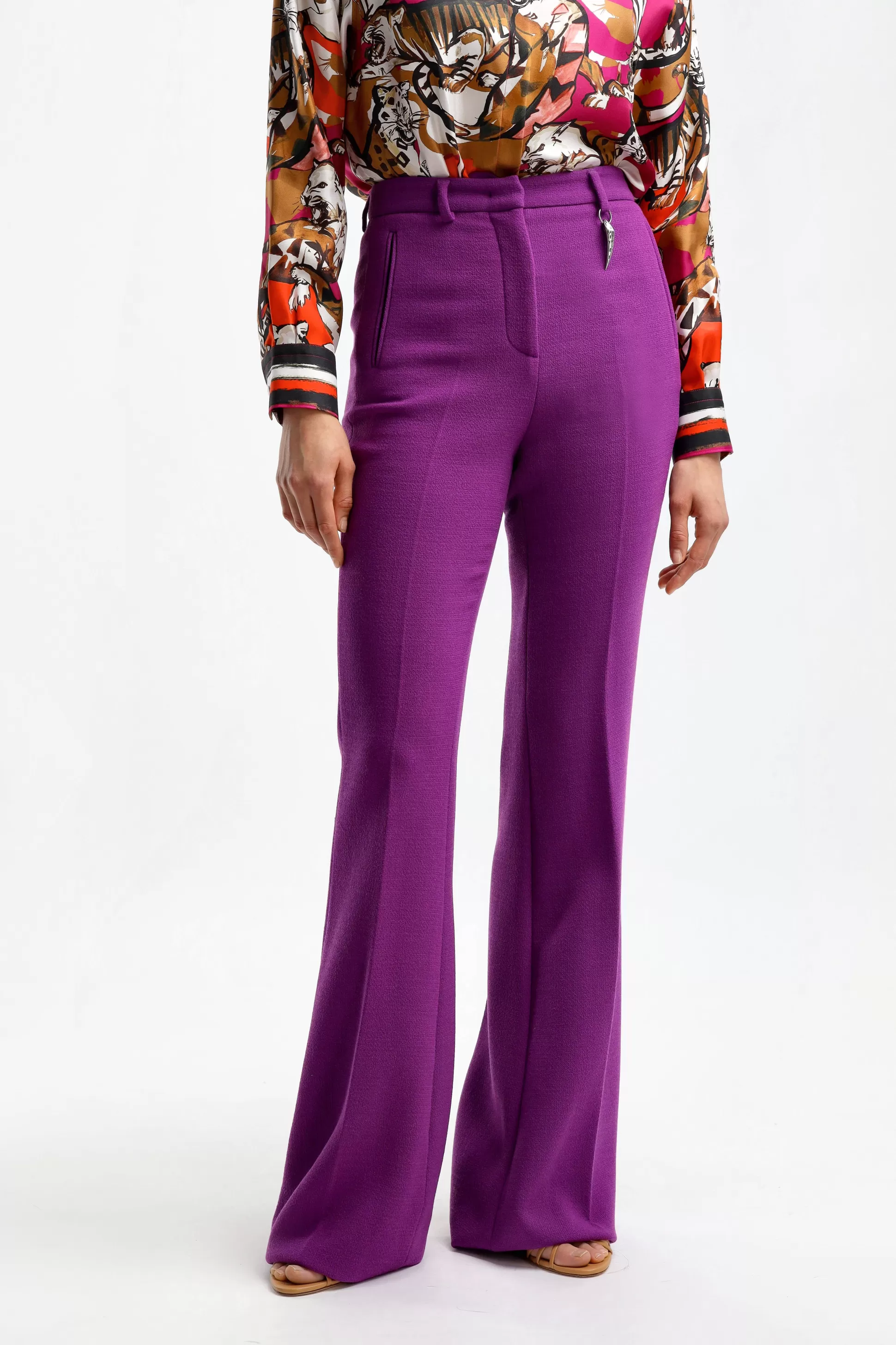 Roberto Cavalli Pantalons & Jumpsuits^Pantalon Bootcut En Violet