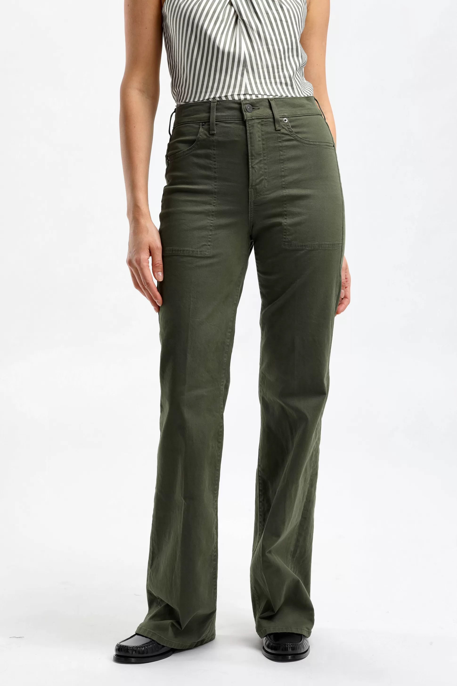 Veronica Beard Pantalons & Jumpsuits^Pantalon Crosbie Wide Leg In Army