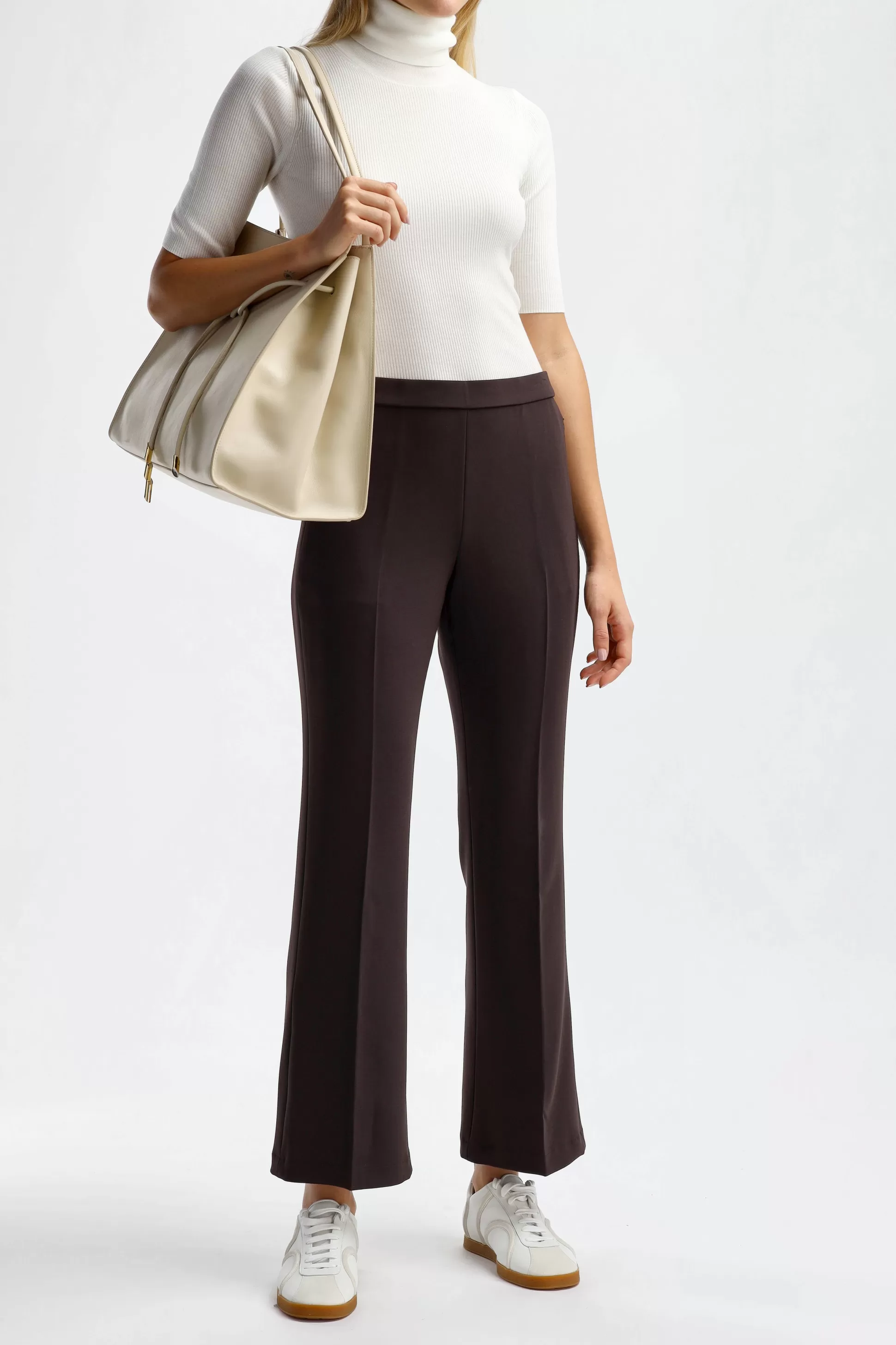 Theory Pantalons & Jumpsuits^Pantalon Demitria Crop In Mink