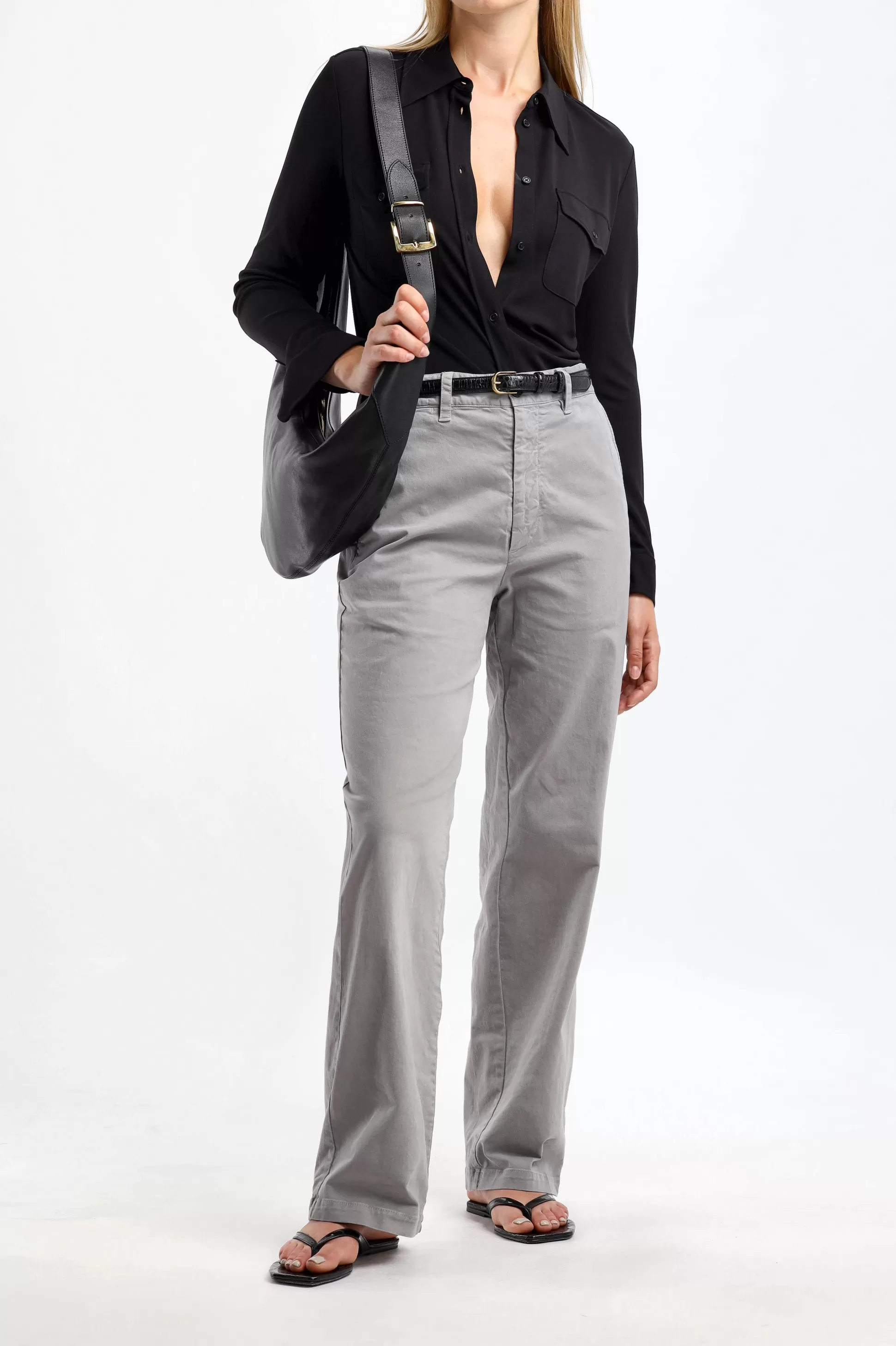 Nili Lotan Pantalons & Jumpsuits^Pantalon Eliot Boy En Gris