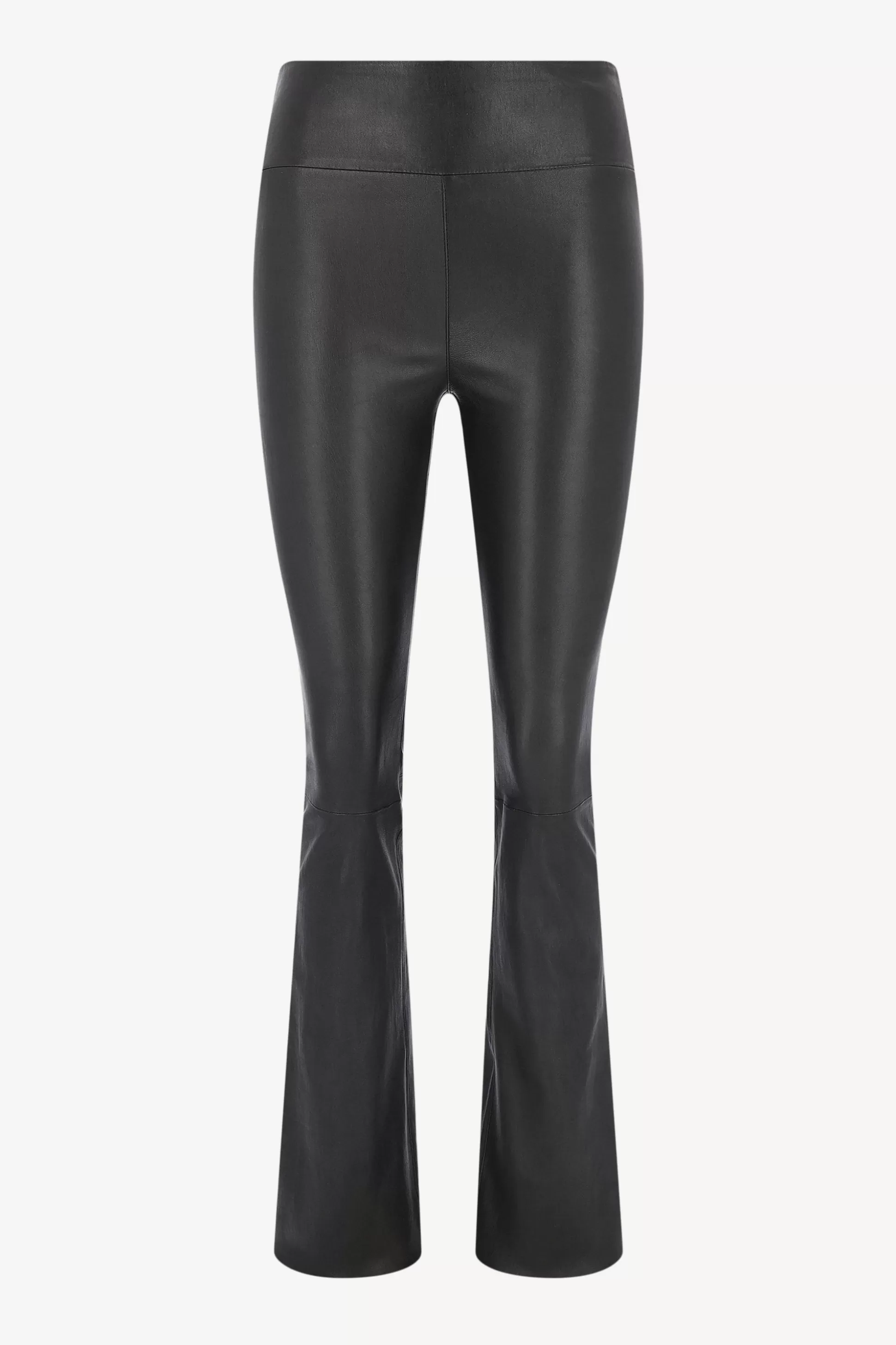 SPRWMN Pantalon En Cuir^Pantalon En Cuir Micro Flare En Noir