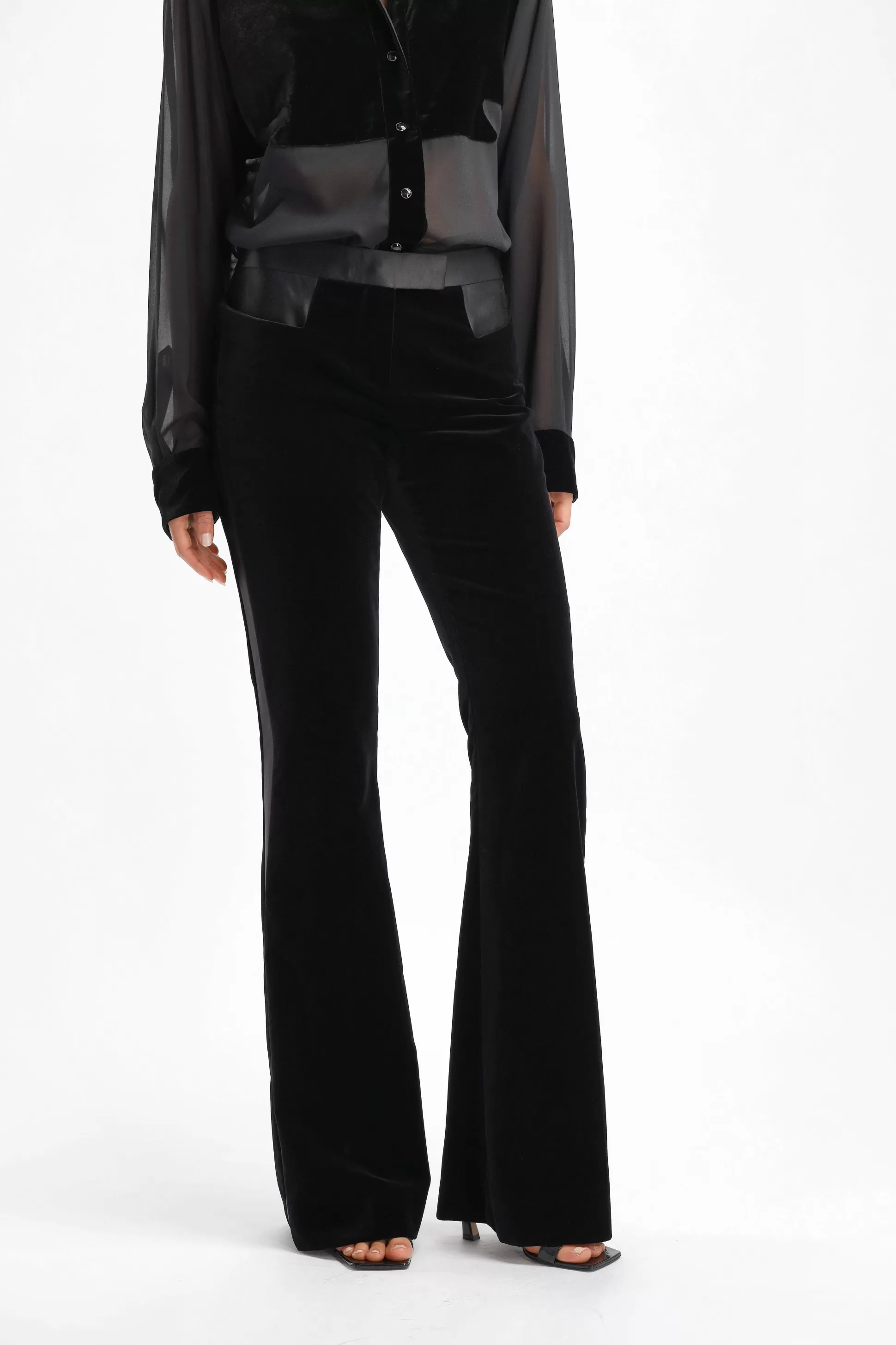 Tom Ford Pantalons & Jumpsuits^Pantalon En Soie Bootcut Noir