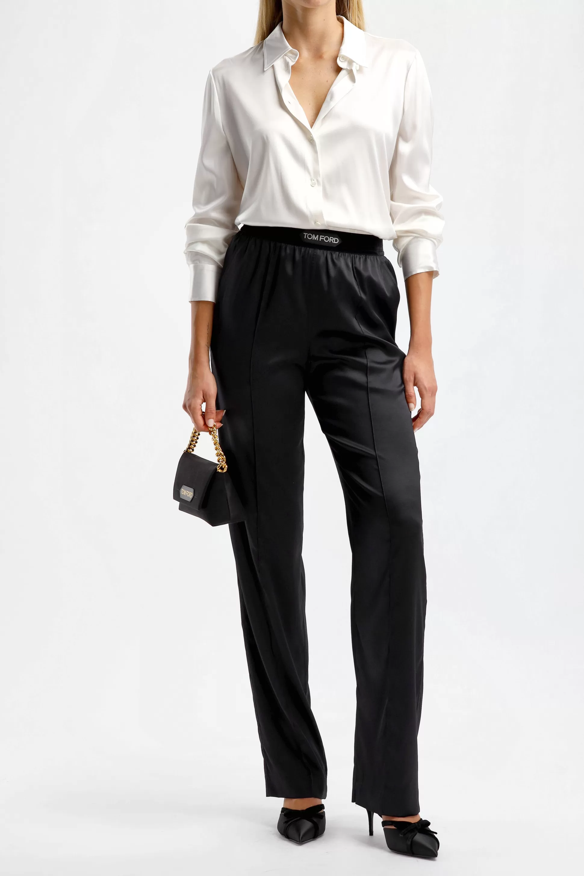 Tom Ford Pantalons & Jumpsuits^Pantalon En Soie Noir