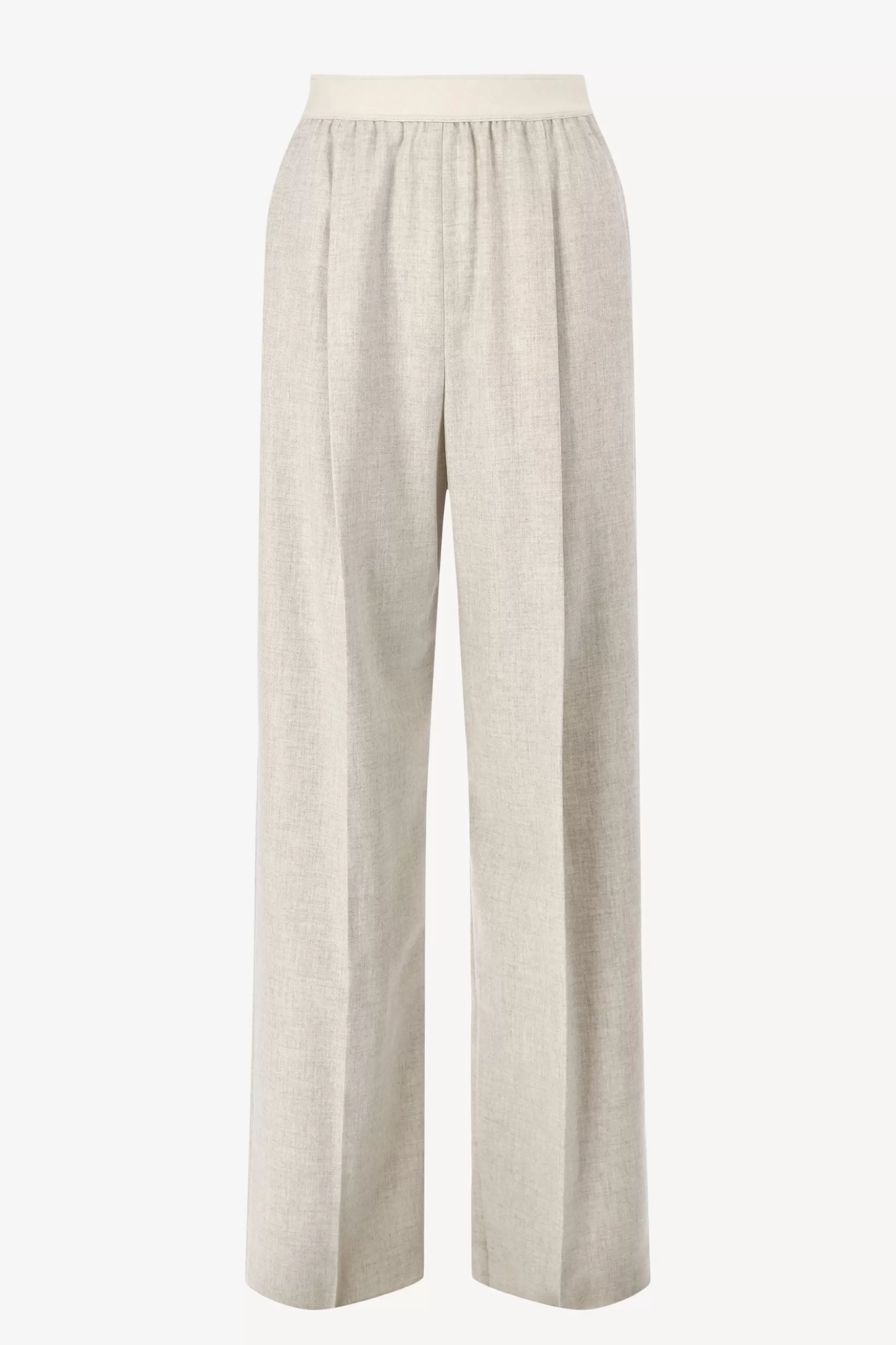 Agnona Pantalons & Jumpsuits^Pantalon Flannel En Champagne