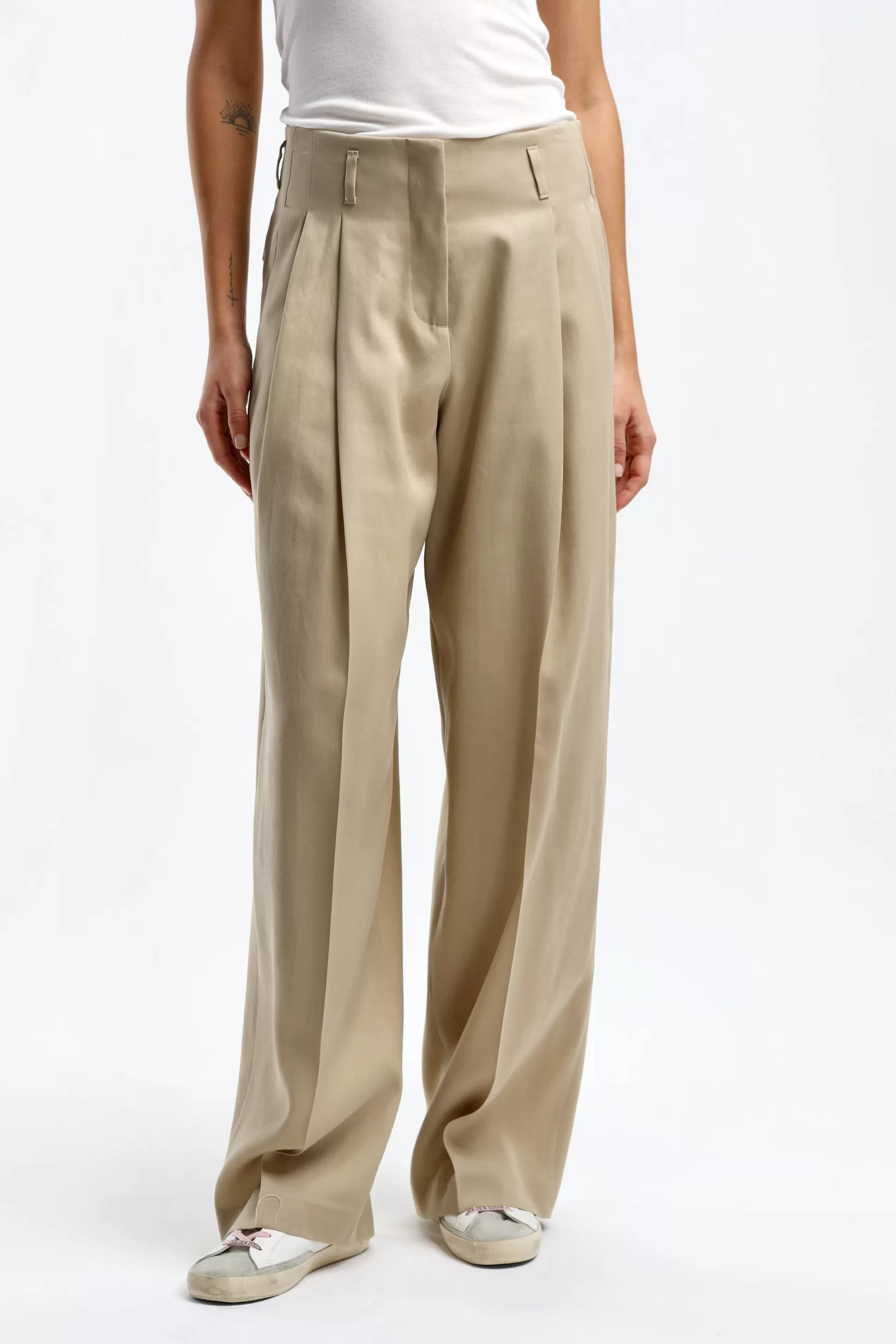 Golden Goose Pantalons & Jumpsuits^Pantalon Golden Wide Leg En Sable