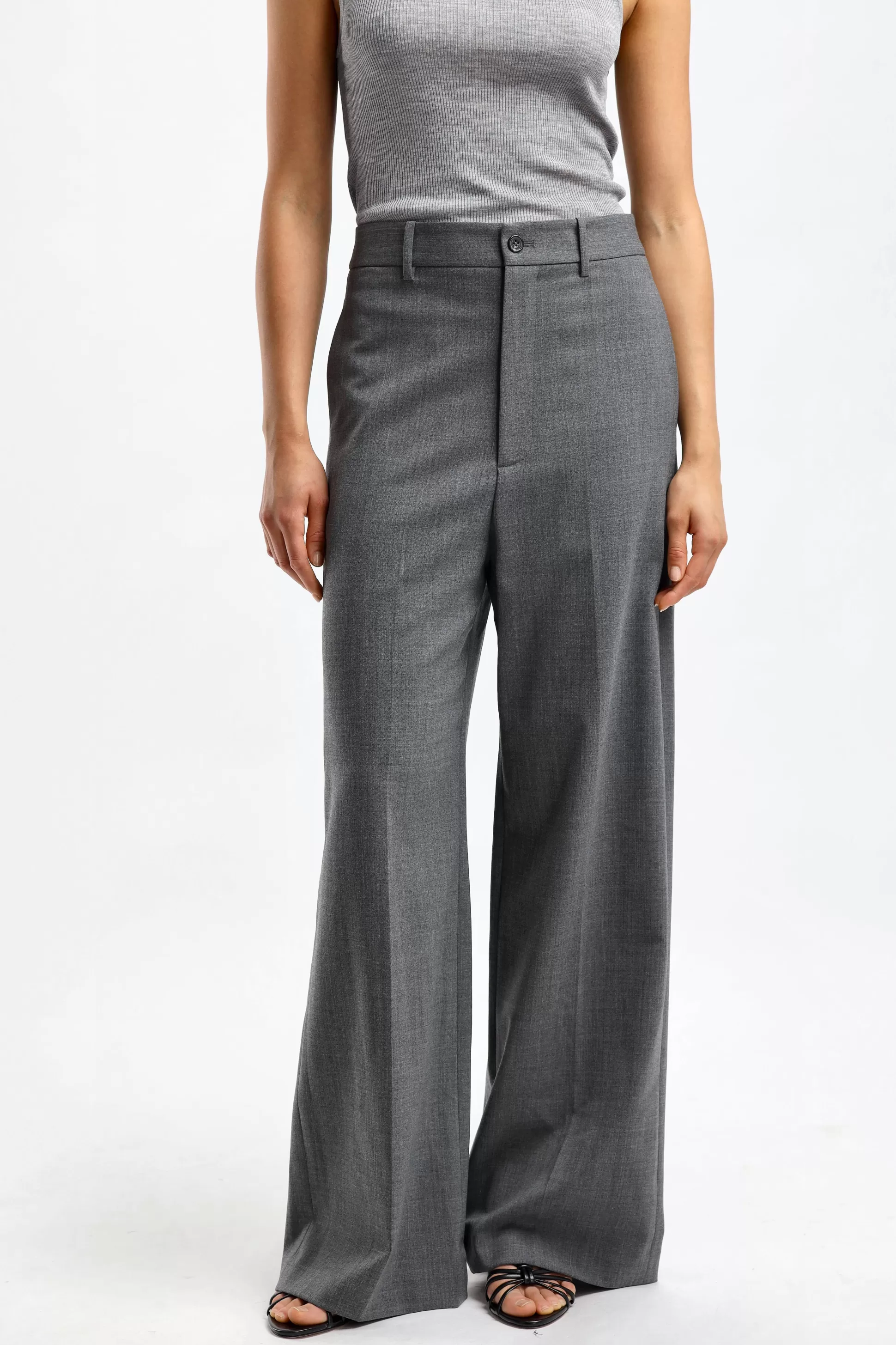 Nili Lotan Pantalons & Jumpsuits^Pantalon Johan En Gris Anthracite