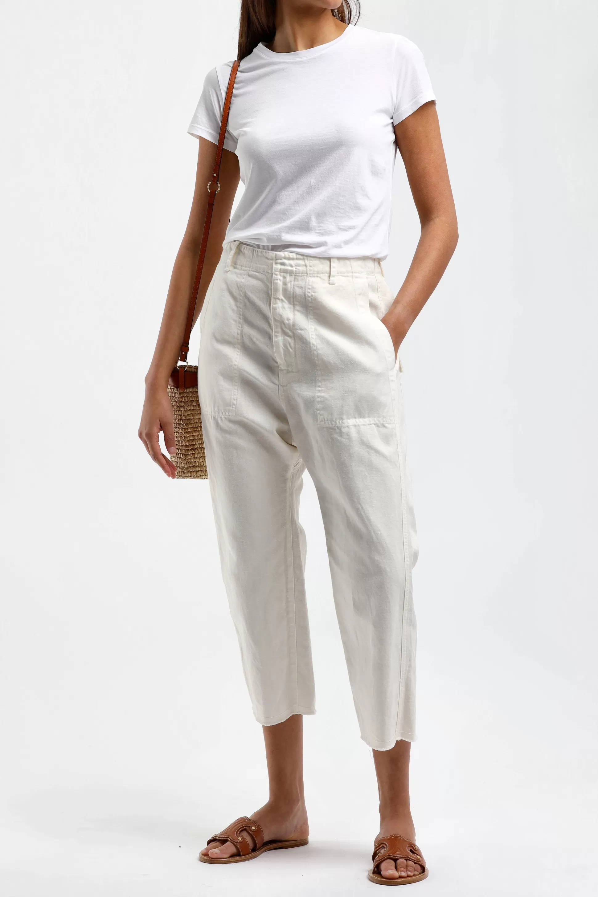 Nili Lotan Pantalons & Jumpsuits^Pantalon Luna En Eggshell