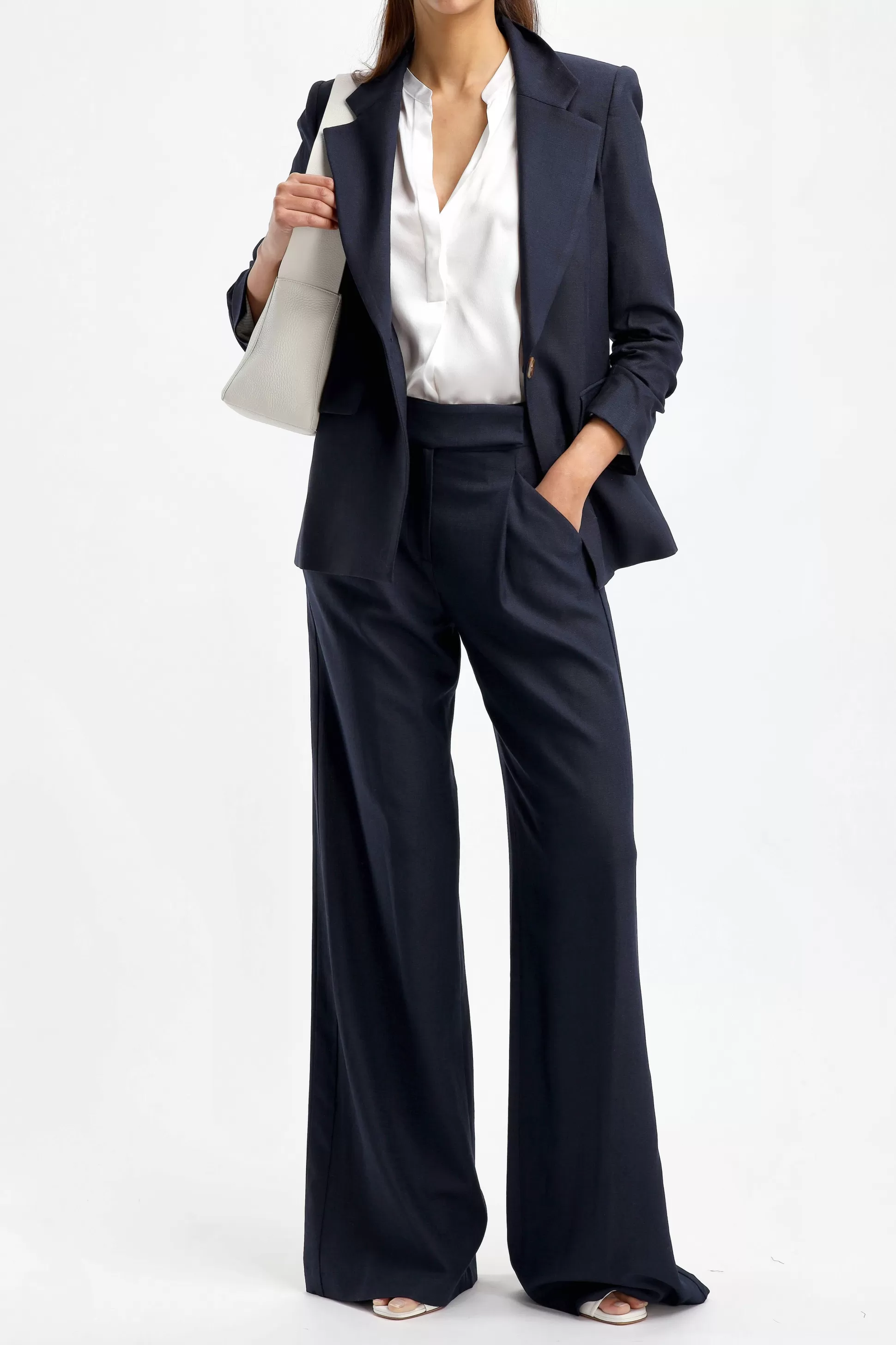 Veronica Beard Pantalons & Jumpsuits^Pantalon Marbeau En Bleu Marine