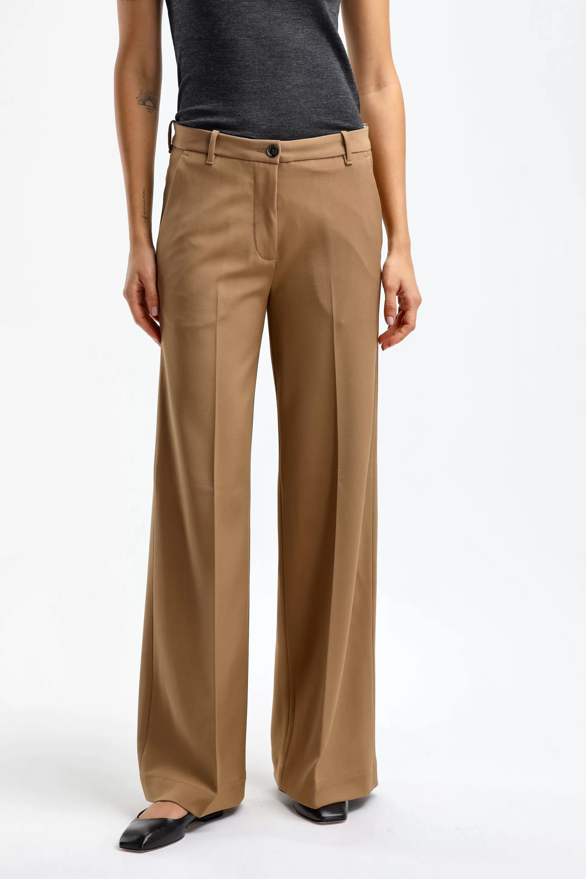 Nine In The Morning Pantalons & Jumpsuits^Pantalon Nadia En Camel