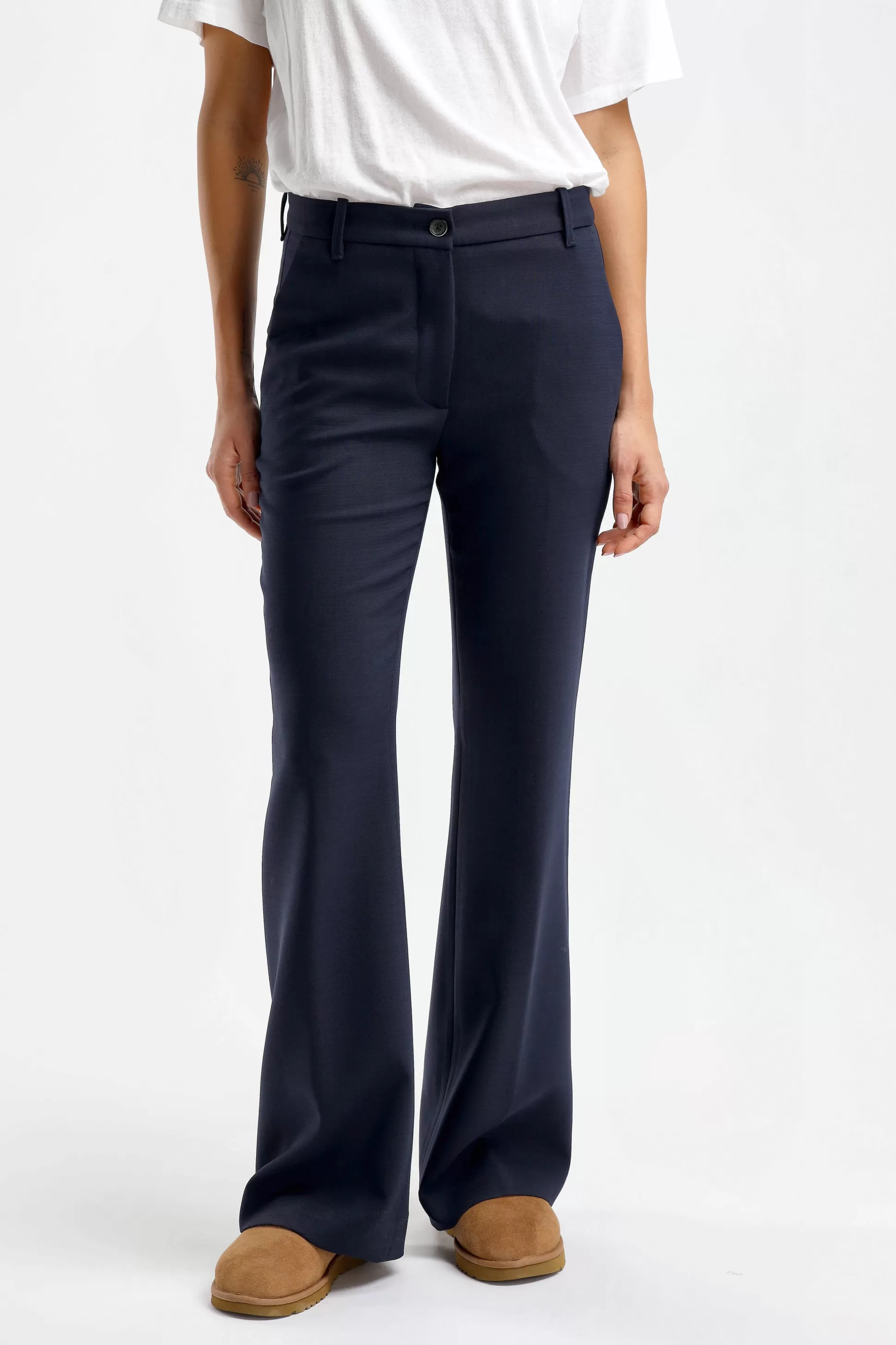 Nine In The Morning Pantalons & Jumpsuits^Pantalon Paolina En Bleu Marine