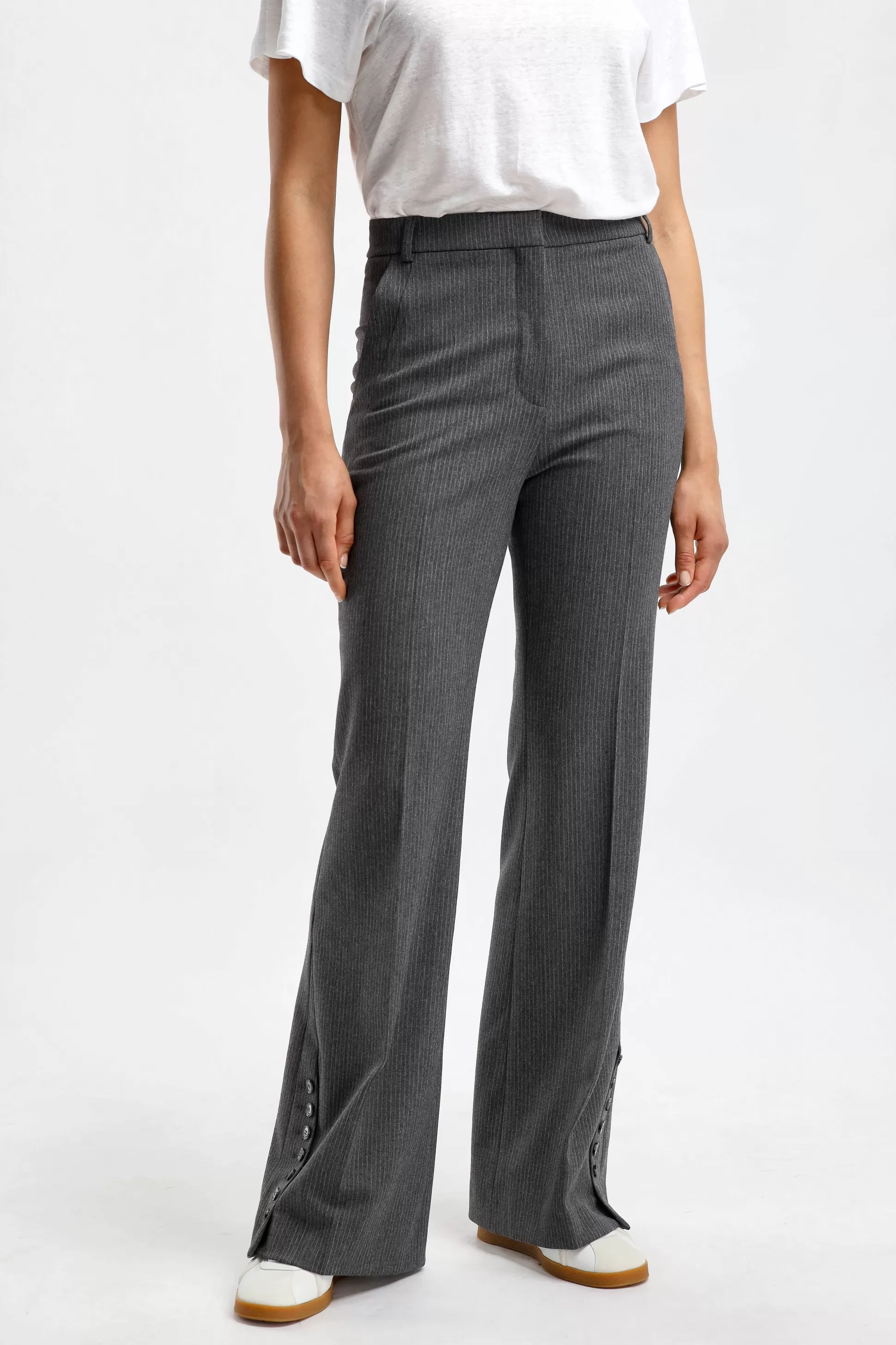 Lala Berlin Pantalons & Jumpsuits^Pantalon Pinka A Rayures Anthracite