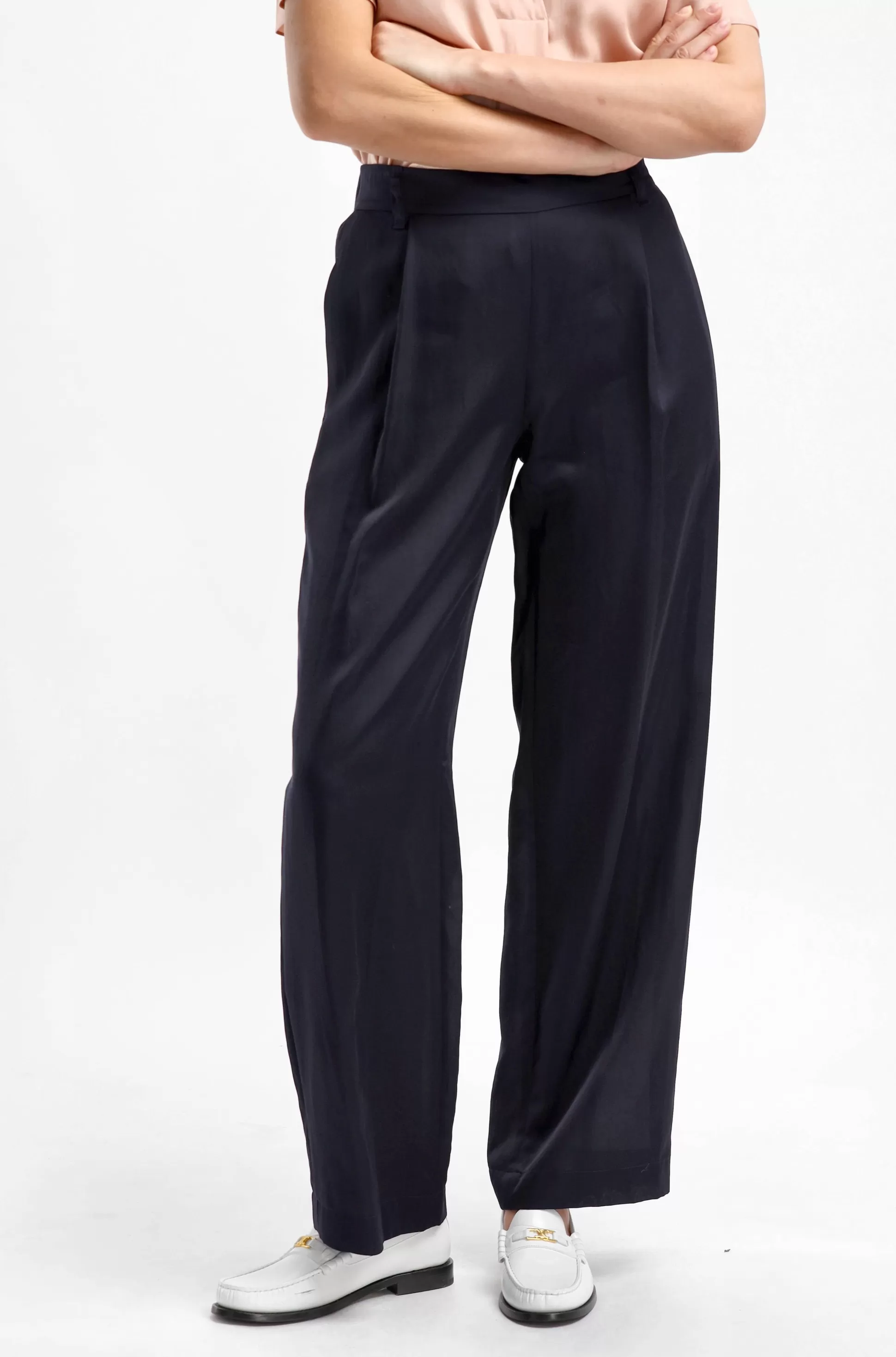 Vince Pantalons & Jumpsuits^Pantalon Pull On En Bleu Marine