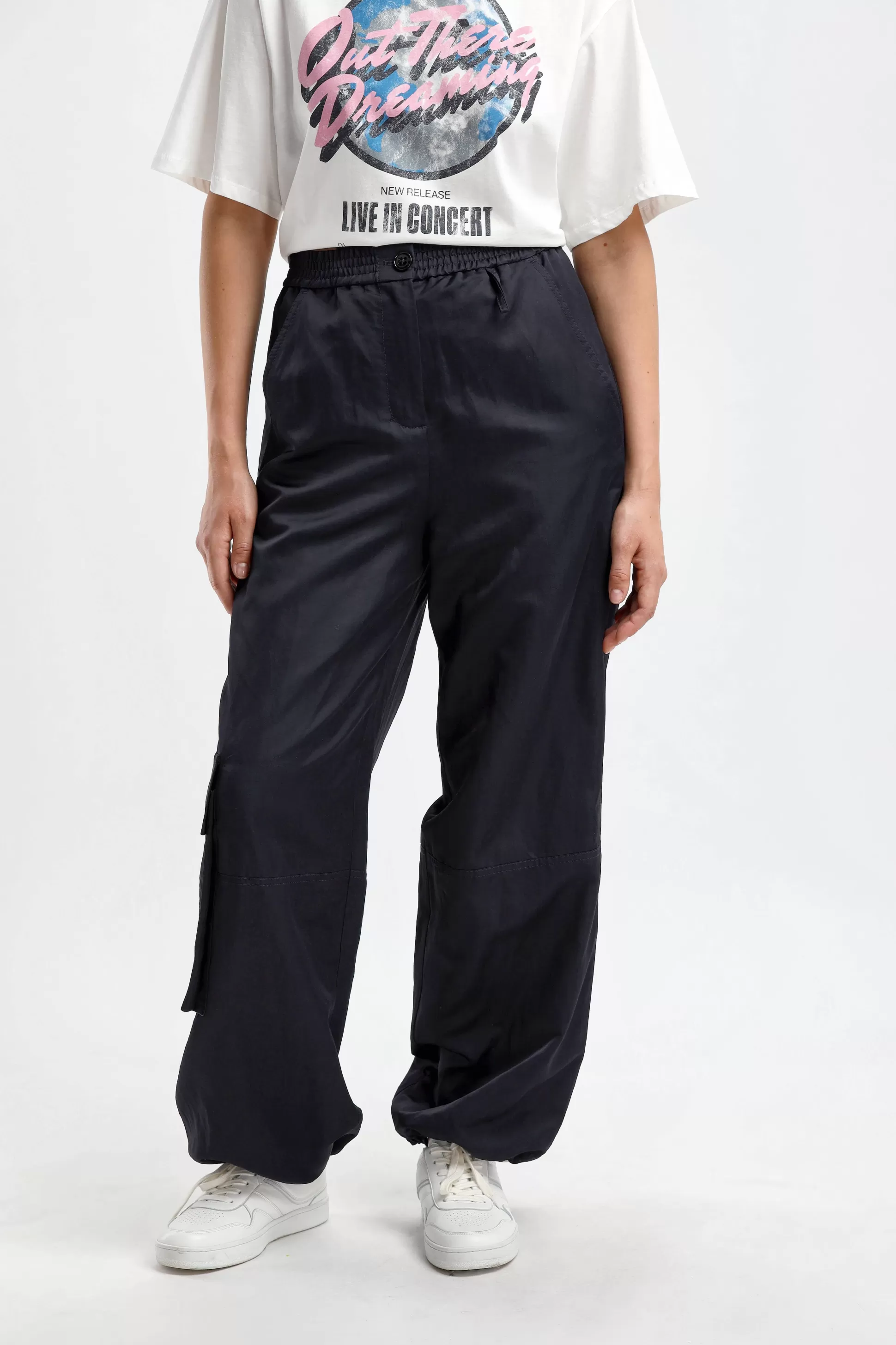 Dorothee Schumacher Pantalons & Jumpsuits^Pantalon Slouchy Coolness En Marine Fonce