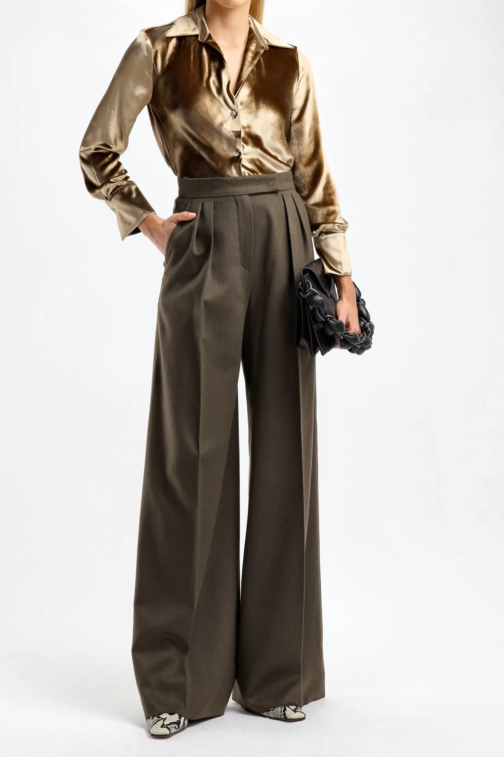 Max Mara Pantalons & Jumpsuits^Pantalon Werther En Kaki