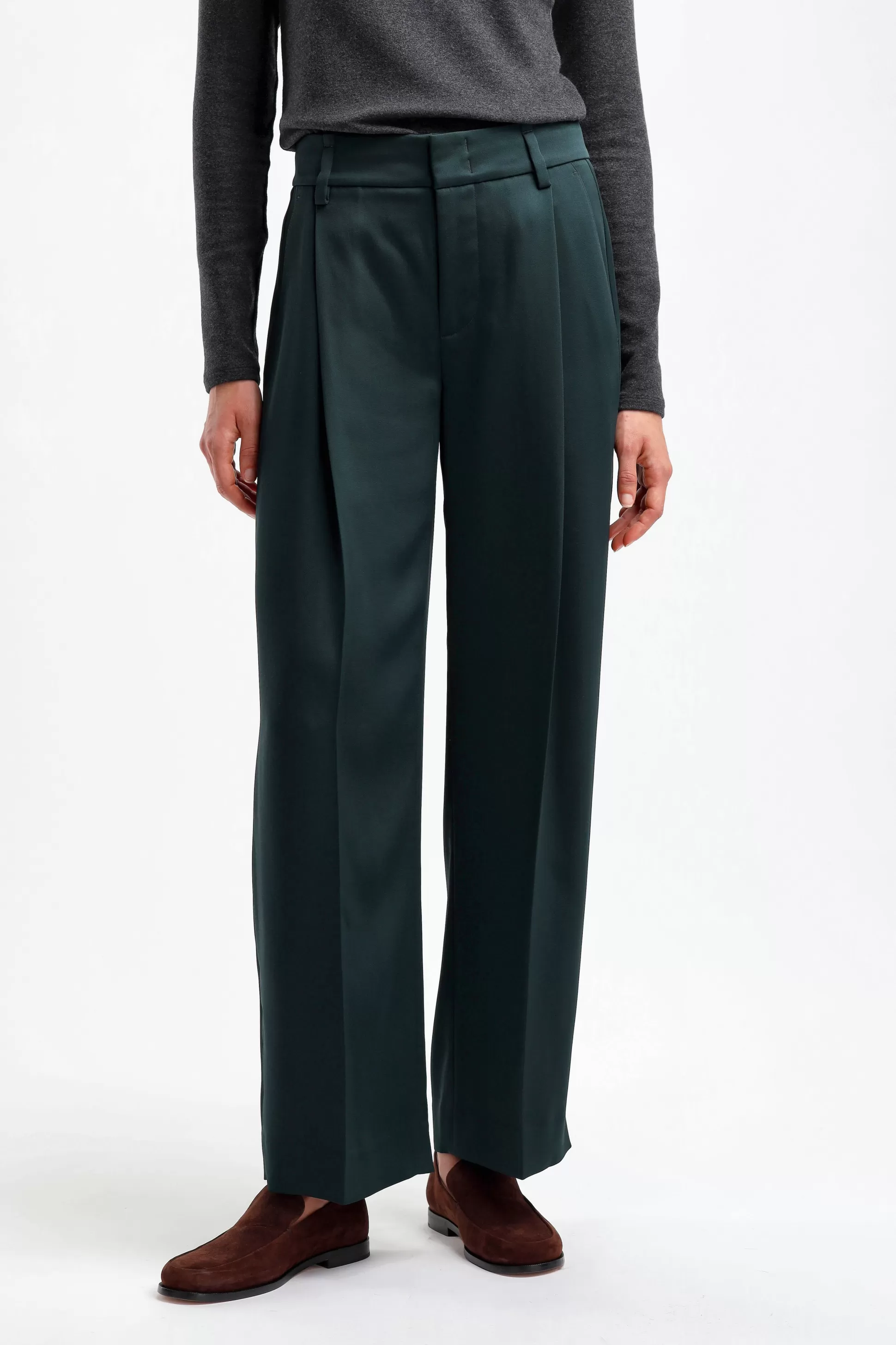 Vince Pantalons & Jumpsuits^Pantalon Wide Leg In Deep Hunter