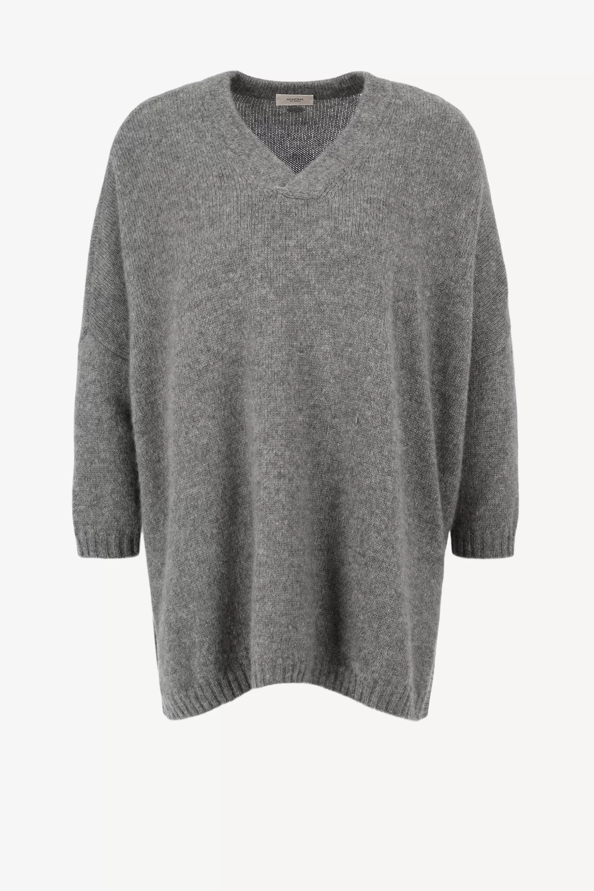 Agnona Pull-Over^Pull A Col En V En Flanelle