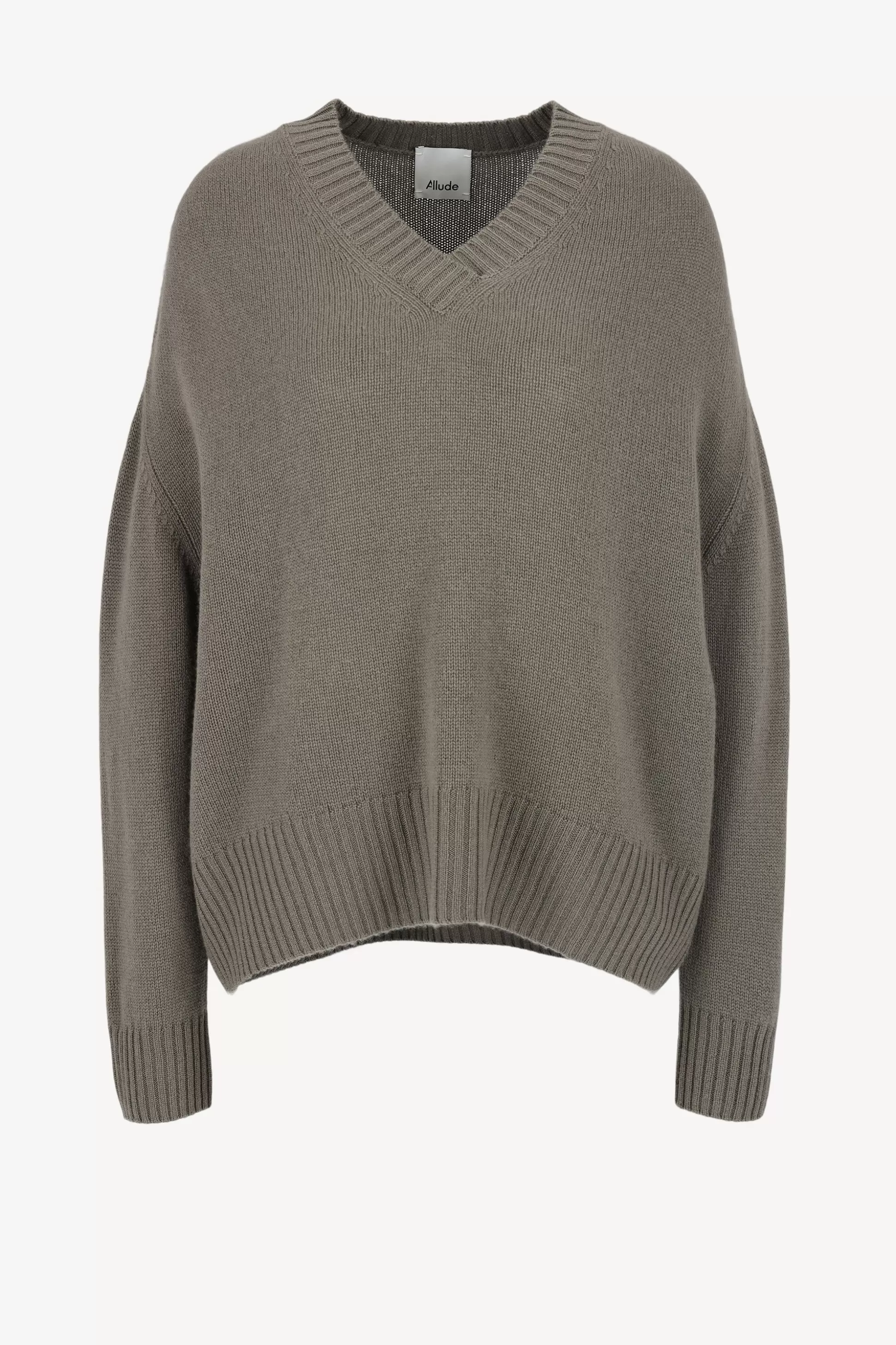 Allude Pull-Over^Pull A Col En V Taupe