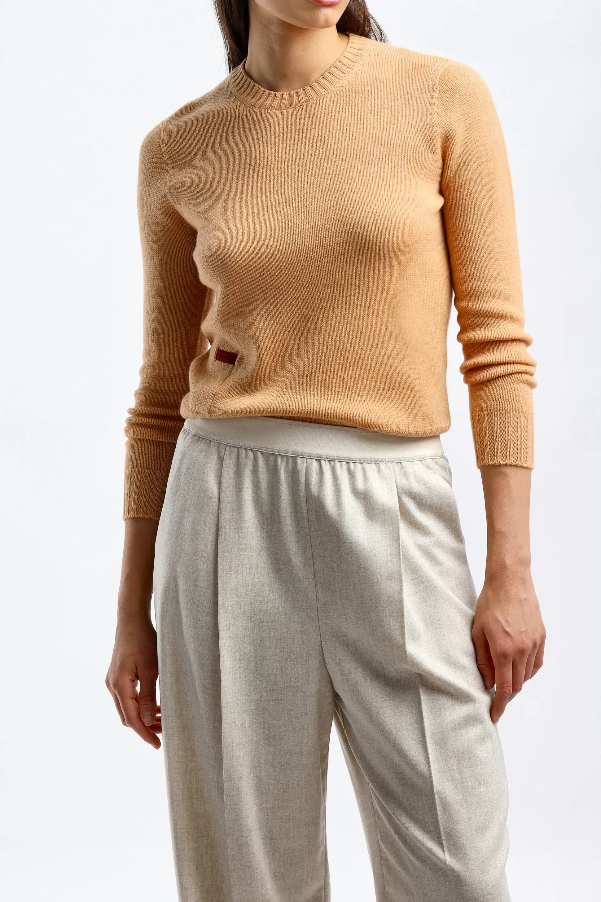 Agnona Pull-Over^Pull A Col Rond En Ambre