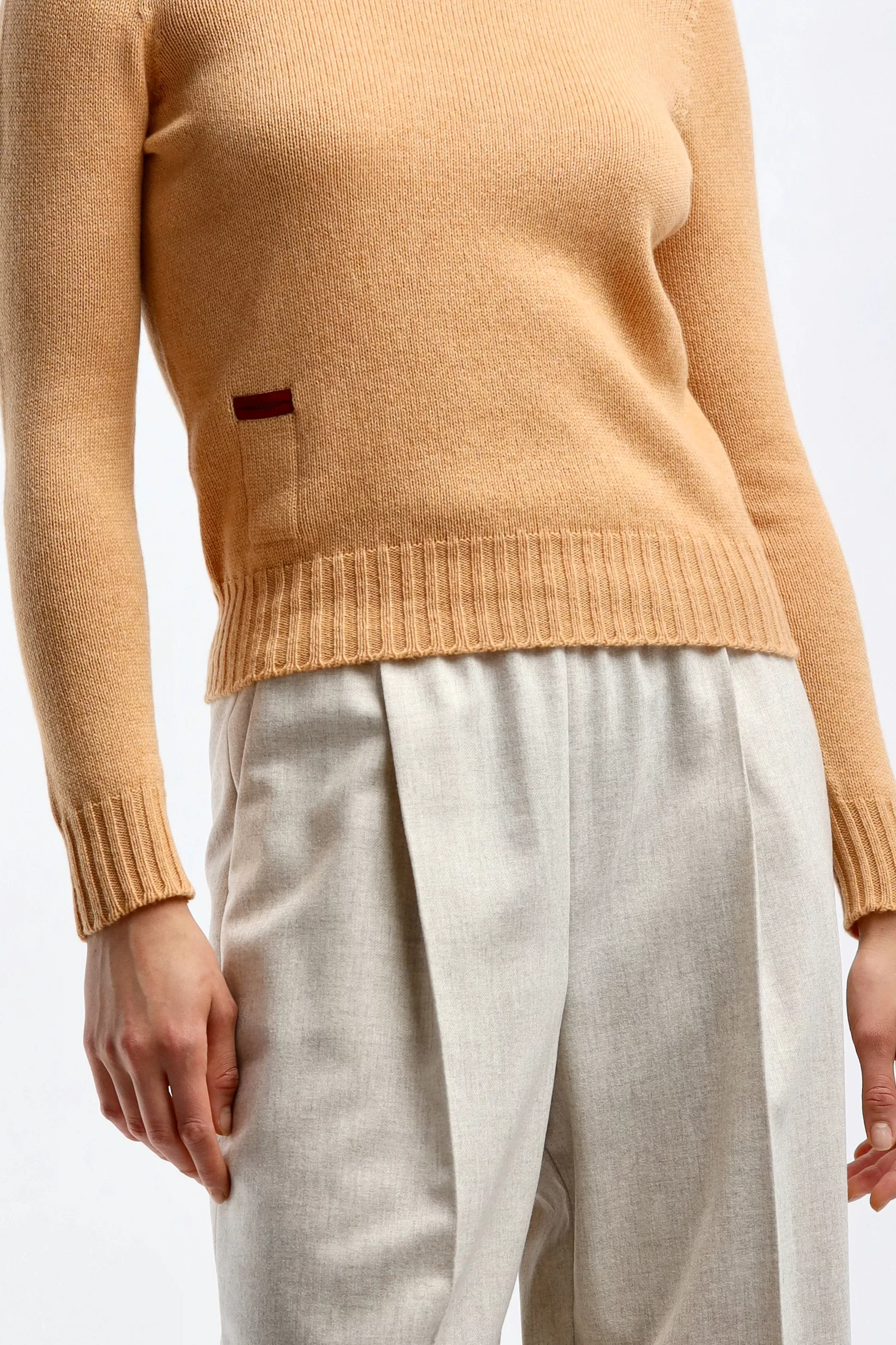 Agnona Pull-Over^Pull A Col Rond En Ambre