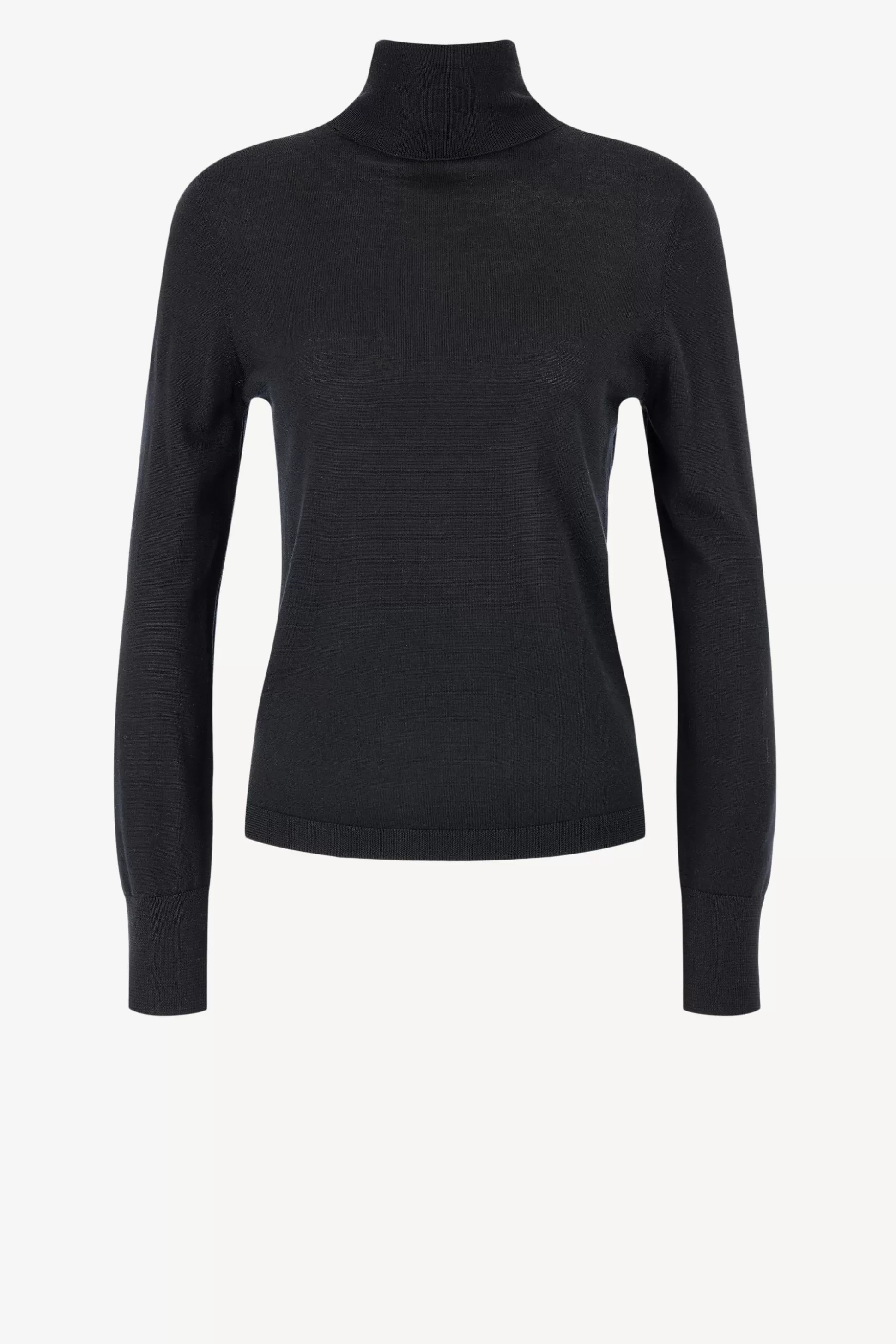 Allude Pull-Over^Pull A Col Roule Fitted En Noir