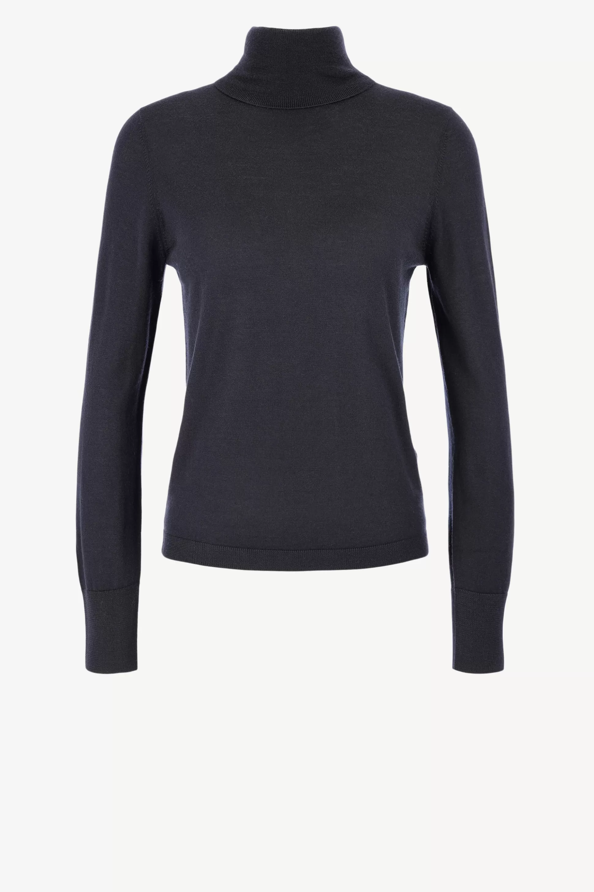 Allude Pull-Over^Pull A Col Roule Fitted In Navy