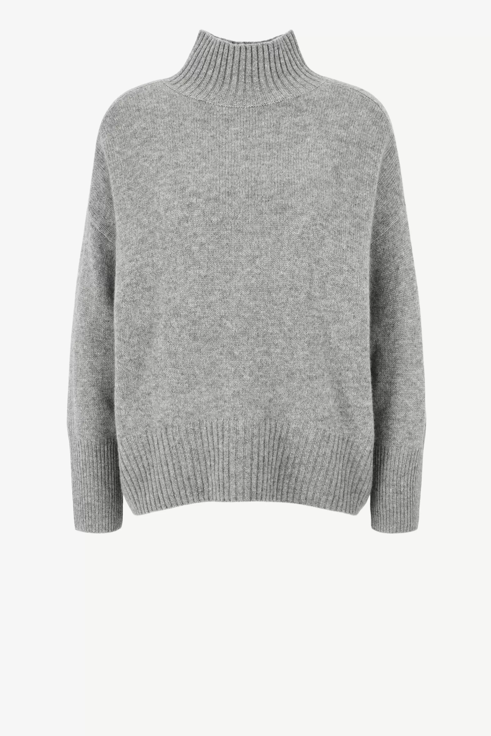 Allude Pull-Over^Pull A Col Roule Oversized En Gris