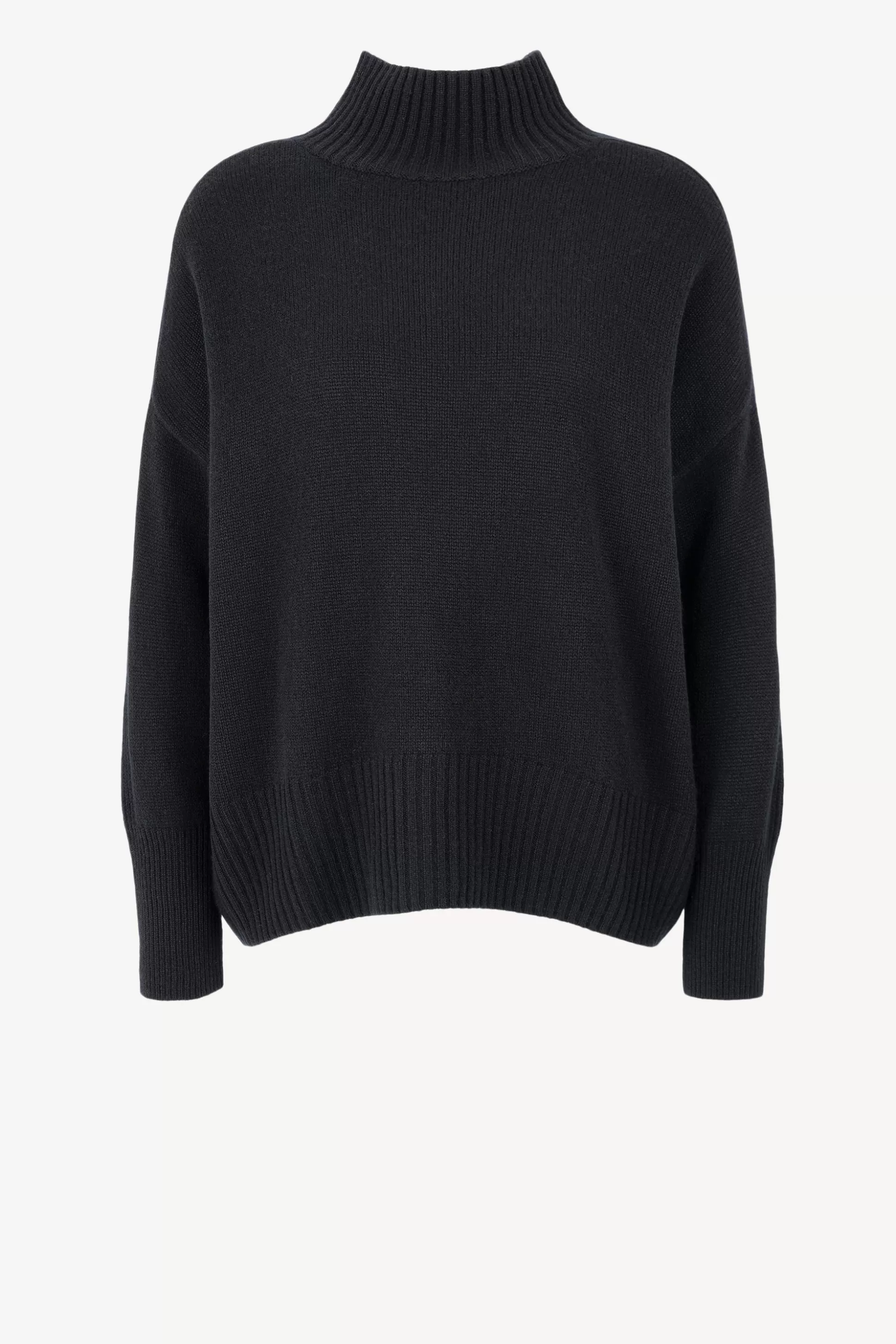 Allude Pull-Over^Pull A Col Roule Oversized En Noir