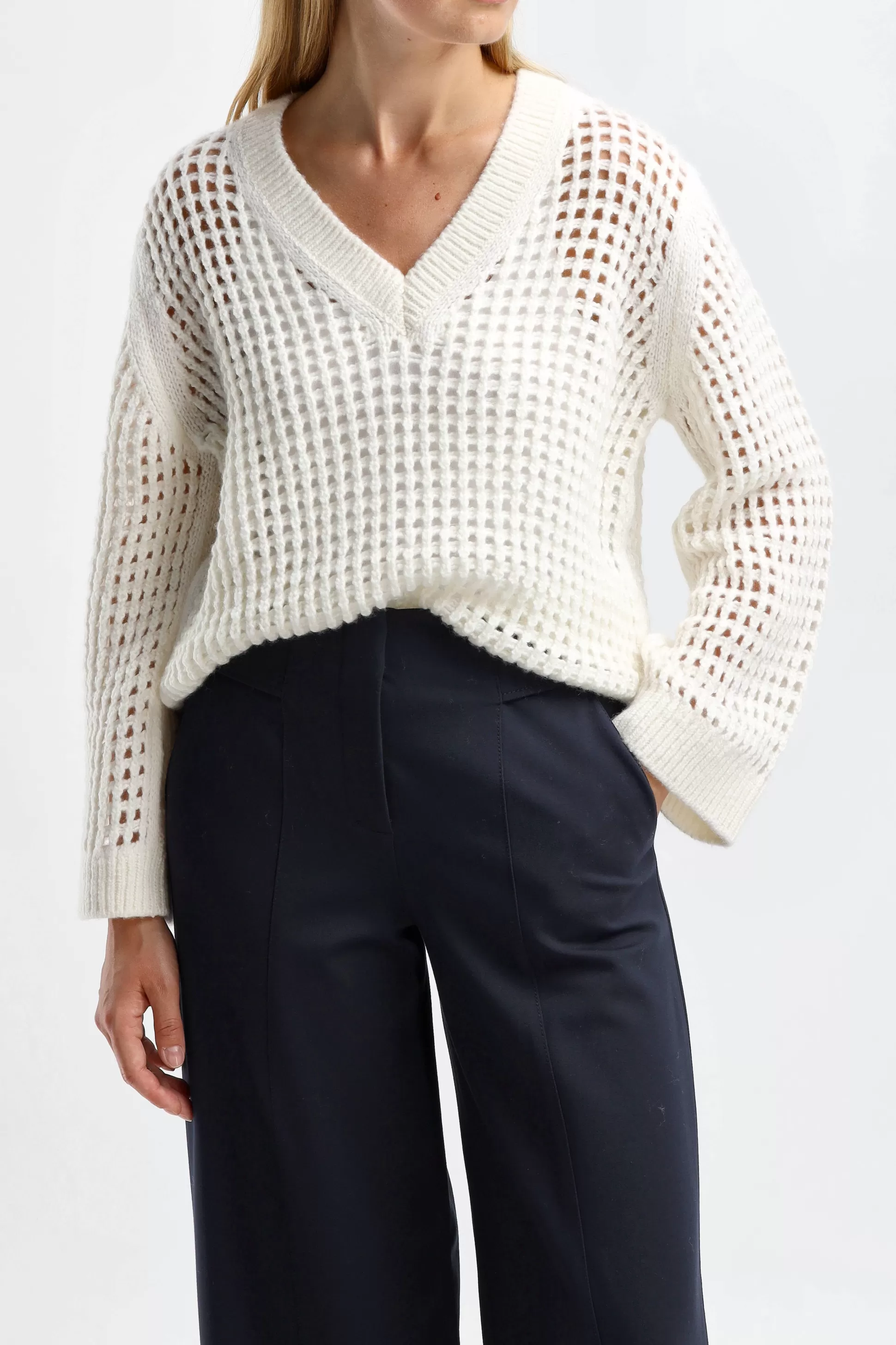 Dorothee Schumacher Pull-Over^Pull Airiness En Blanc Orchidee