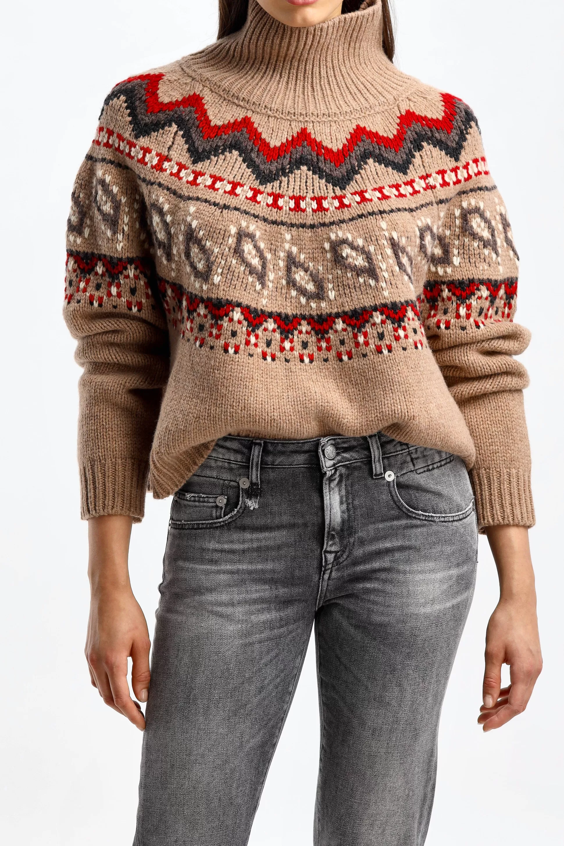 Alanui Pull-Over^Pull Antarctic En Luli Marron