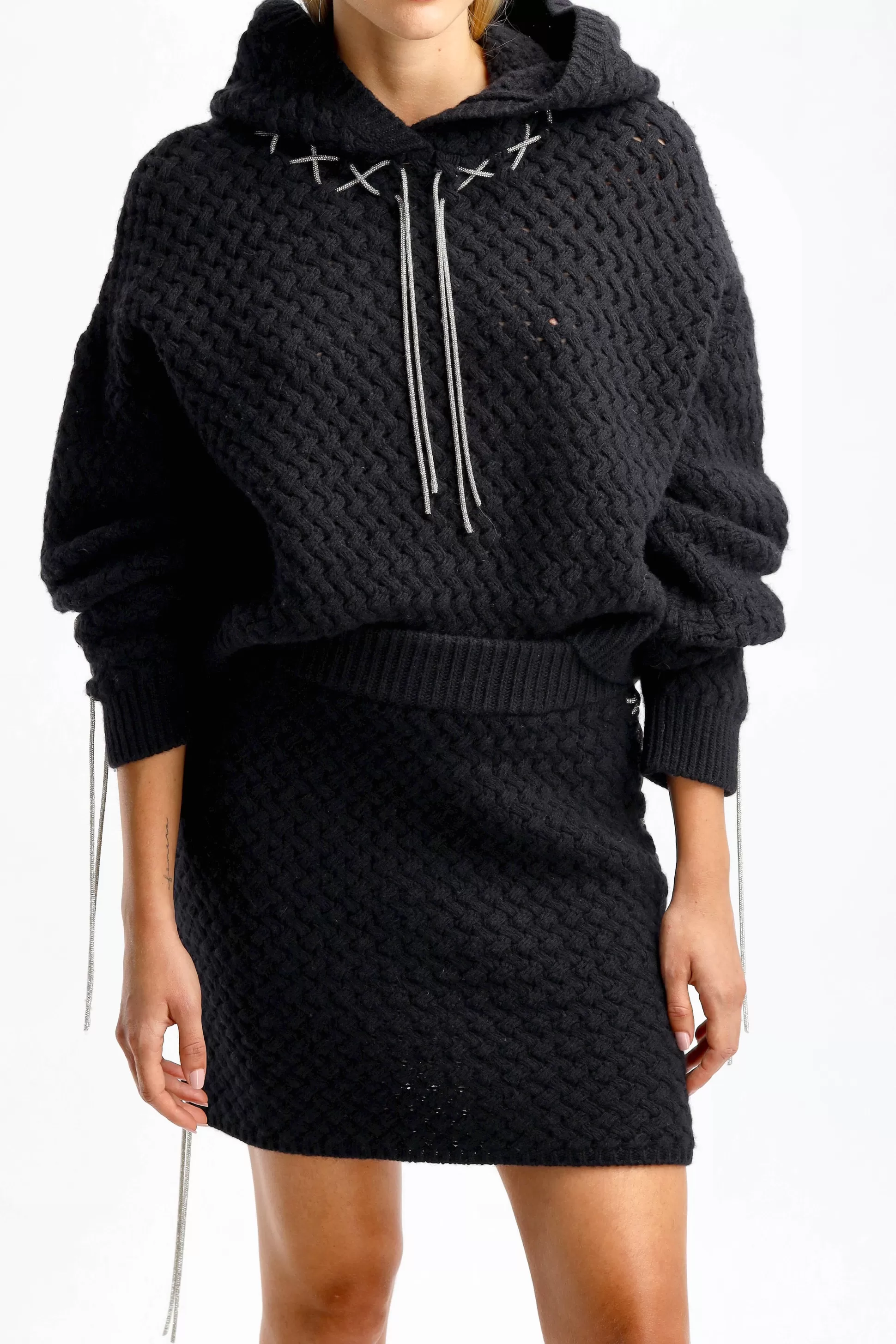 Giuseppe Di Morabito Pull-Over^Pull Aran En Noir