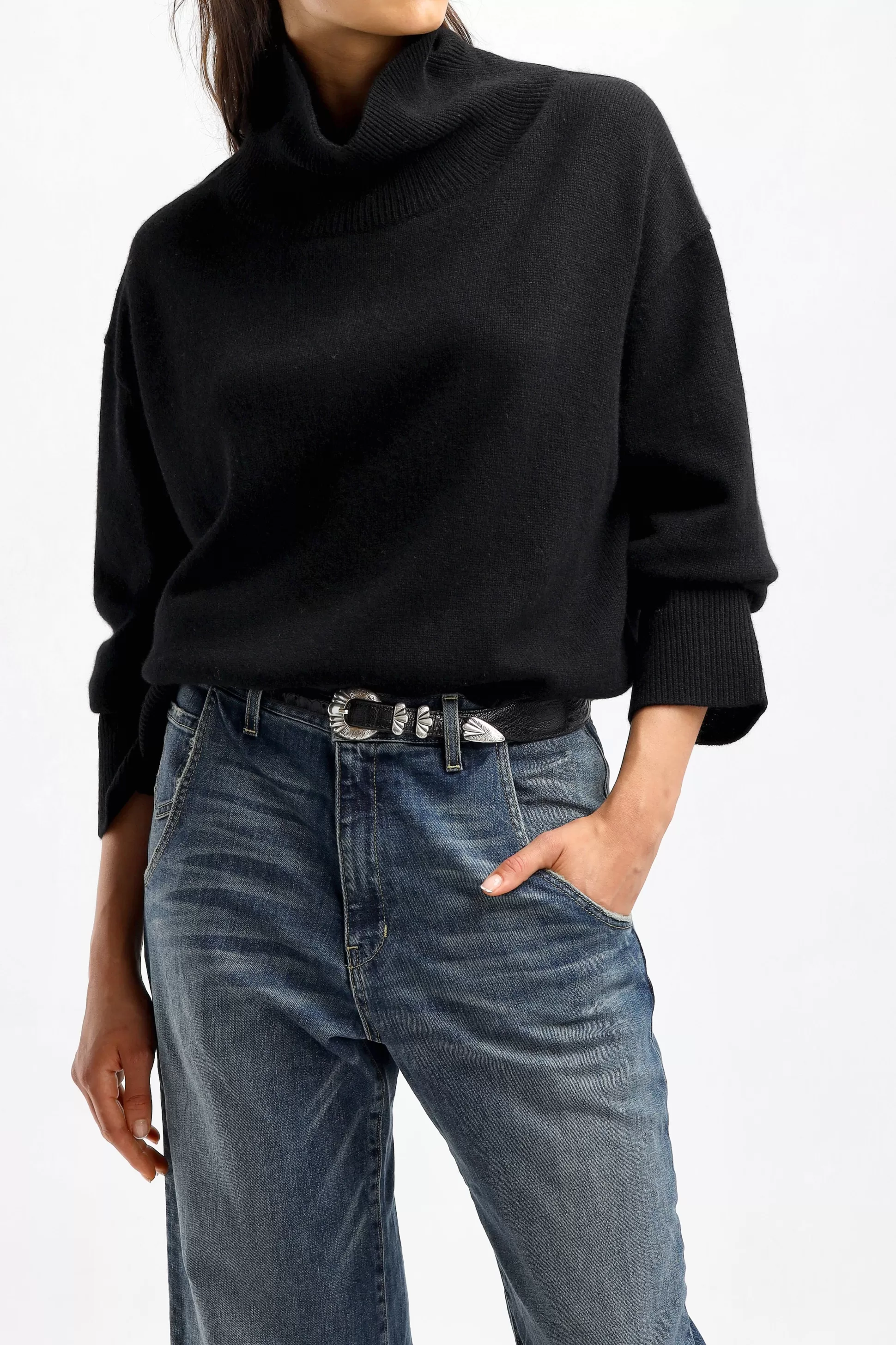 Van Kukil Pull-Over^Pull Jean En Noir Ebene