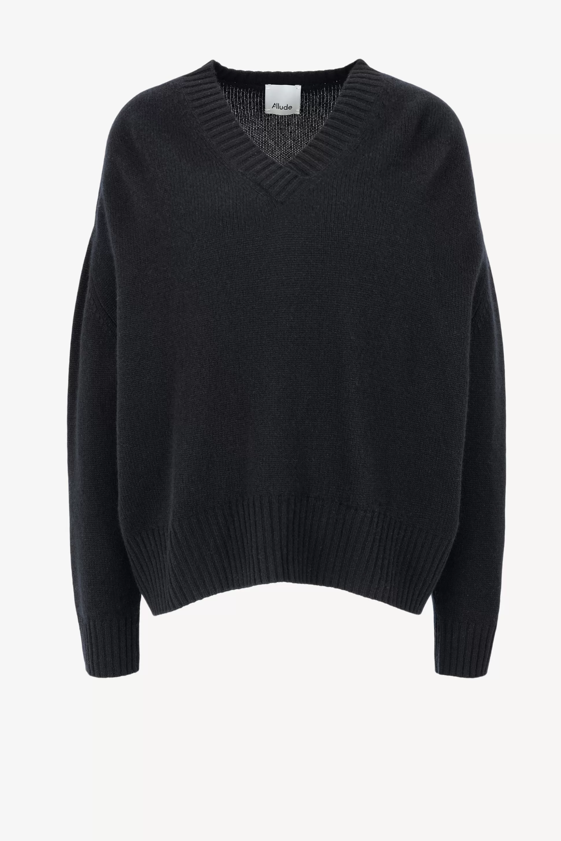 Allude Pull-Over^Pull Noir Avec Col En V