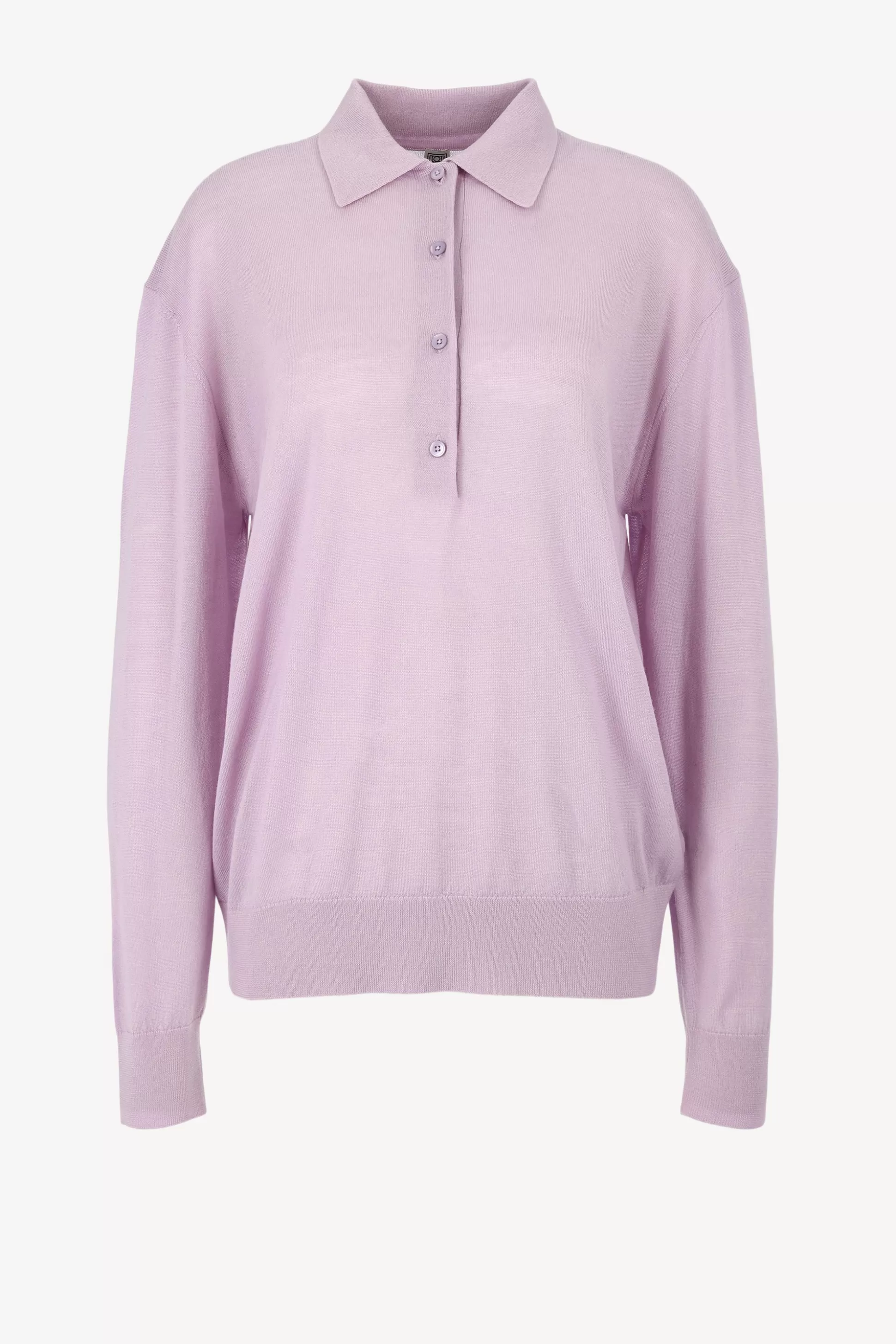 Toteme Pull-Over^Pullover Merino Polo En Lilas