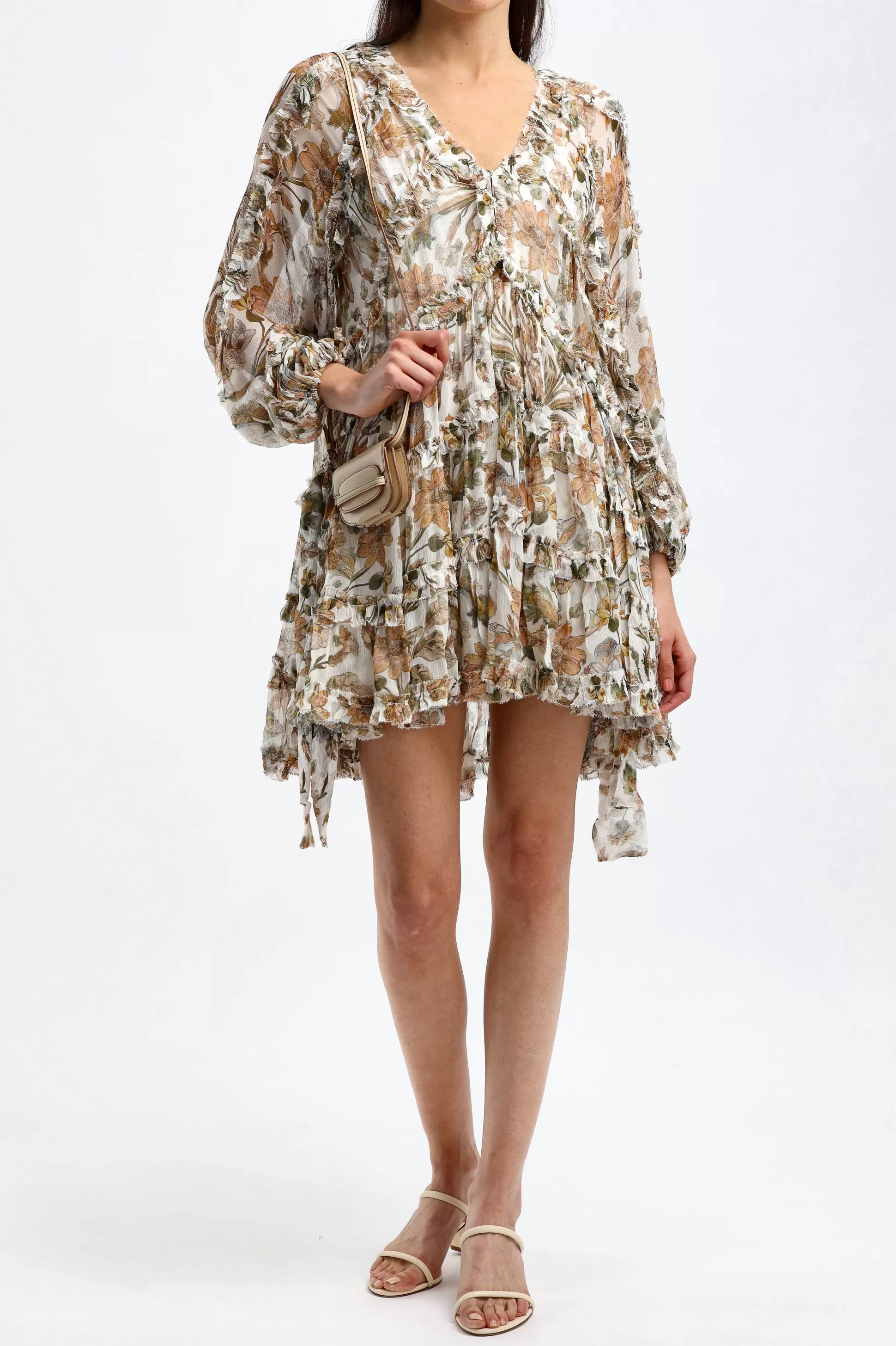 Zimmermann Robes^Robe Chintz Billow En Ivoire Daisy