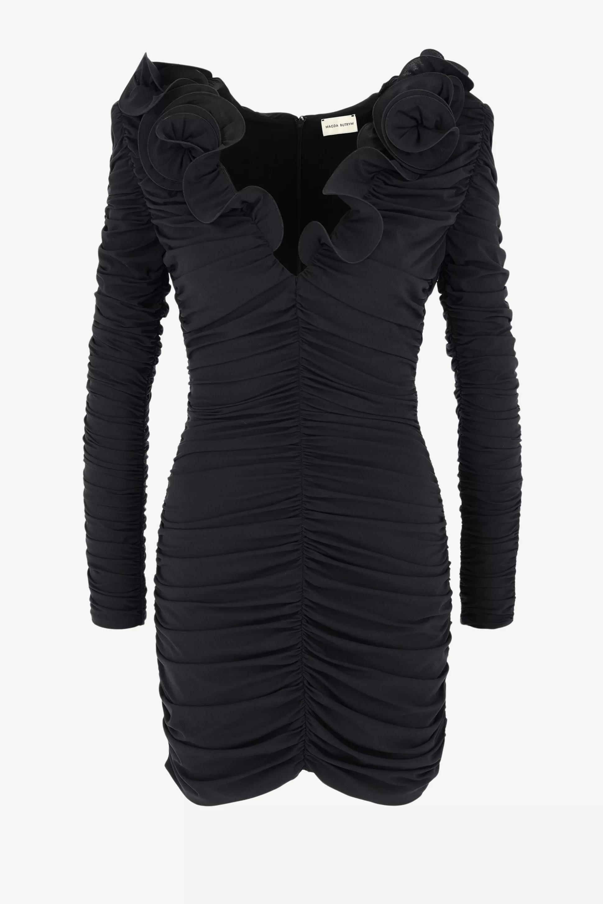 Magda Butrym Robes^Robe Deep V En Noir