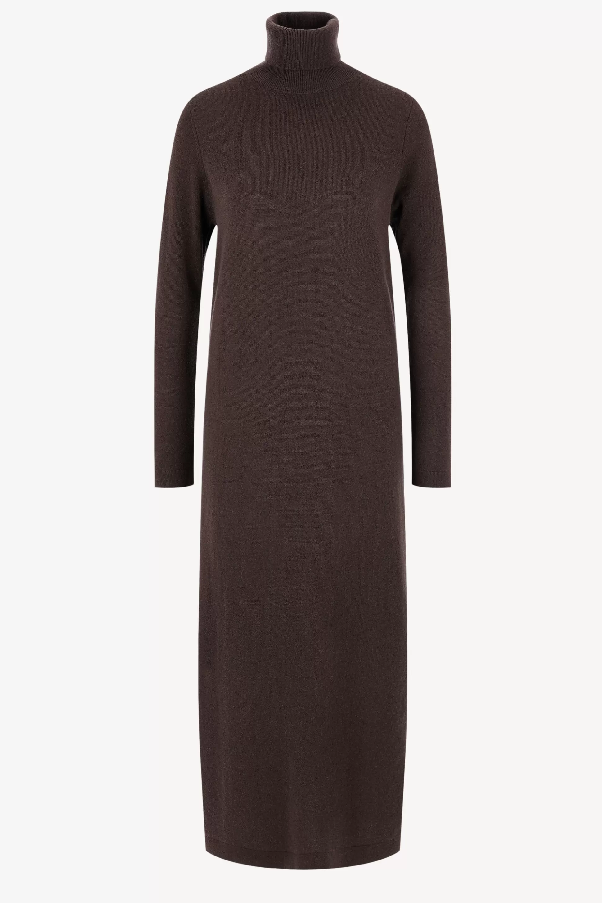 Allude Robes^Robe En Tricot A Col Roule Marron