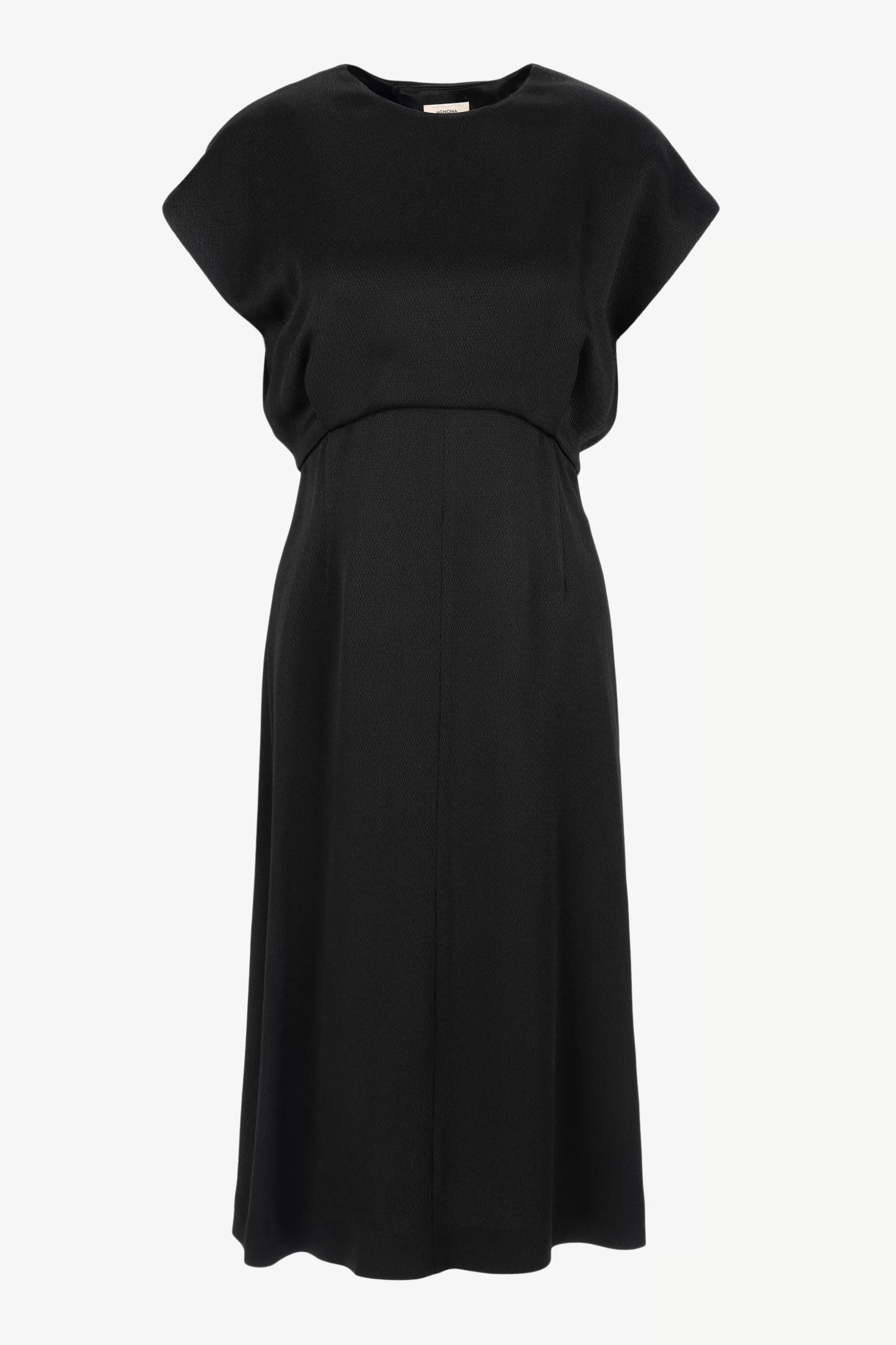 Agnona Robes^Robe Heavy Seersucker Noire