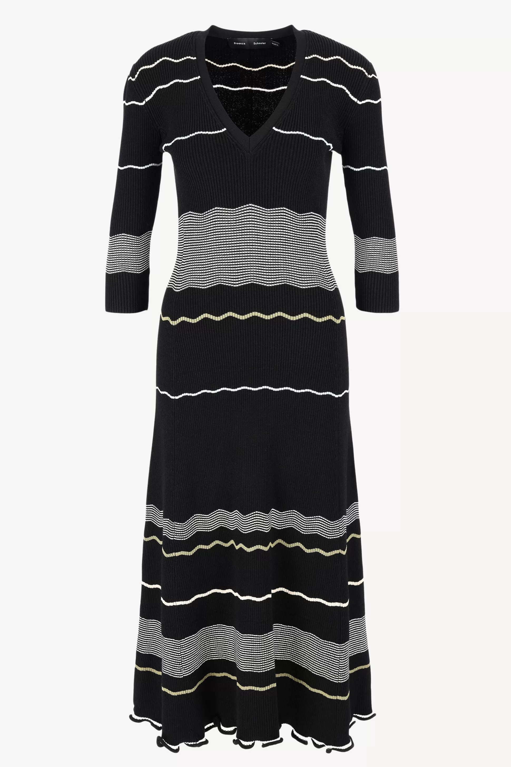 Proenza Schouler Robes^Robe Matte Stripe En Noir