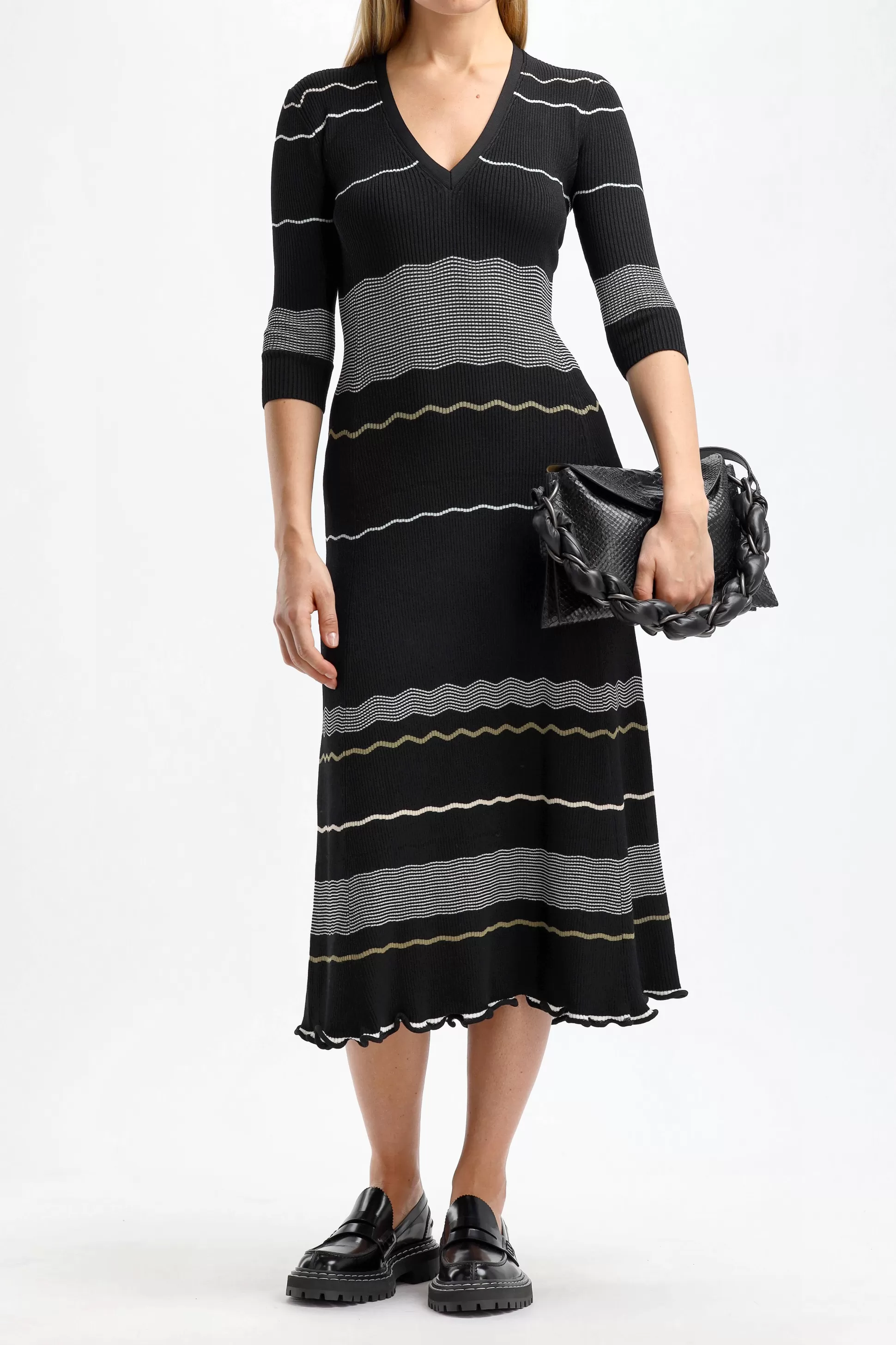 Proenza Schouler Robes^Robe Matte Stripe En Noir