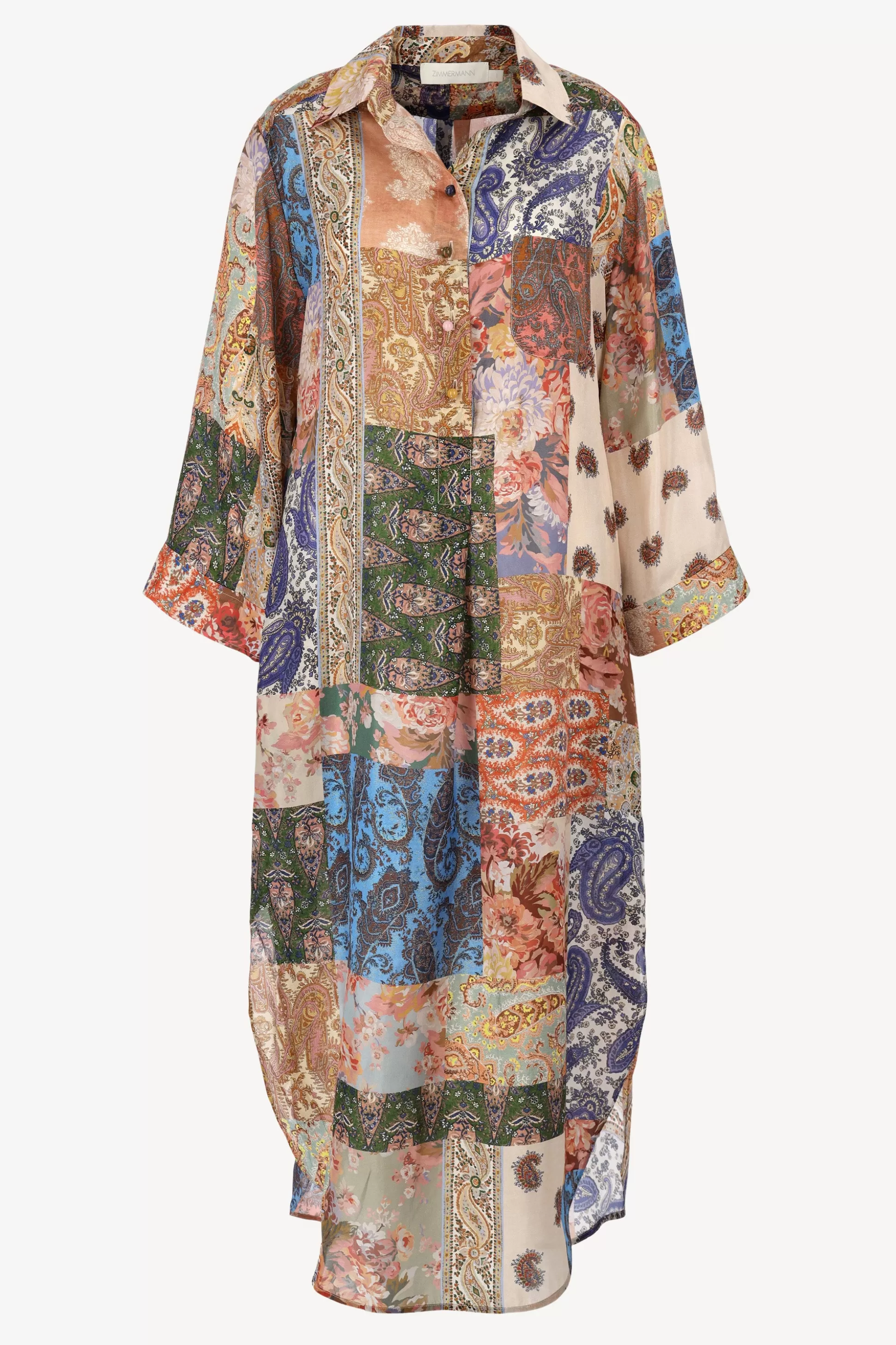 Zimmermann Robes^Robe Midi En Patch Paisley