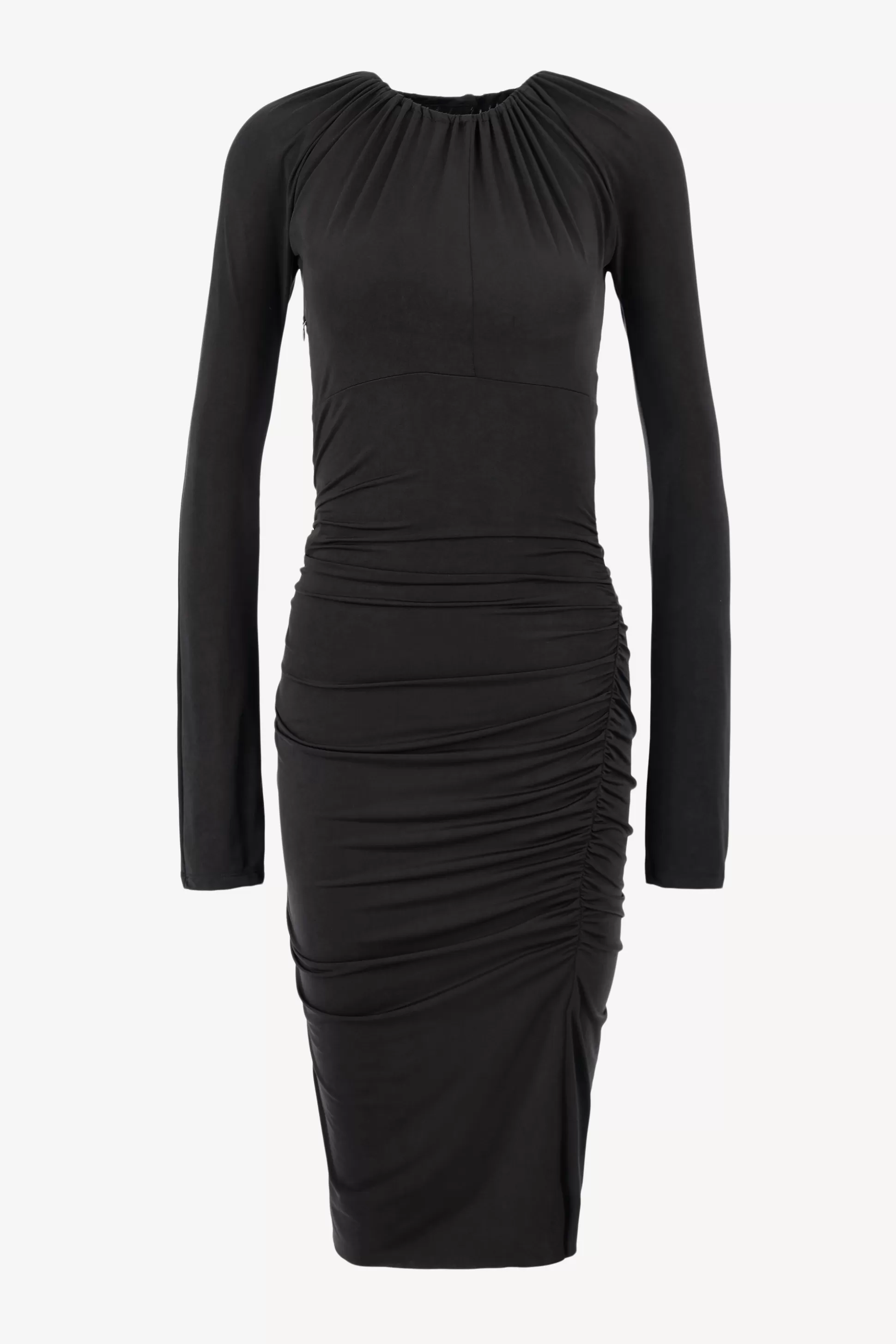 Victoria Beckham Robes^Robe Portefeuille Midi En Noir